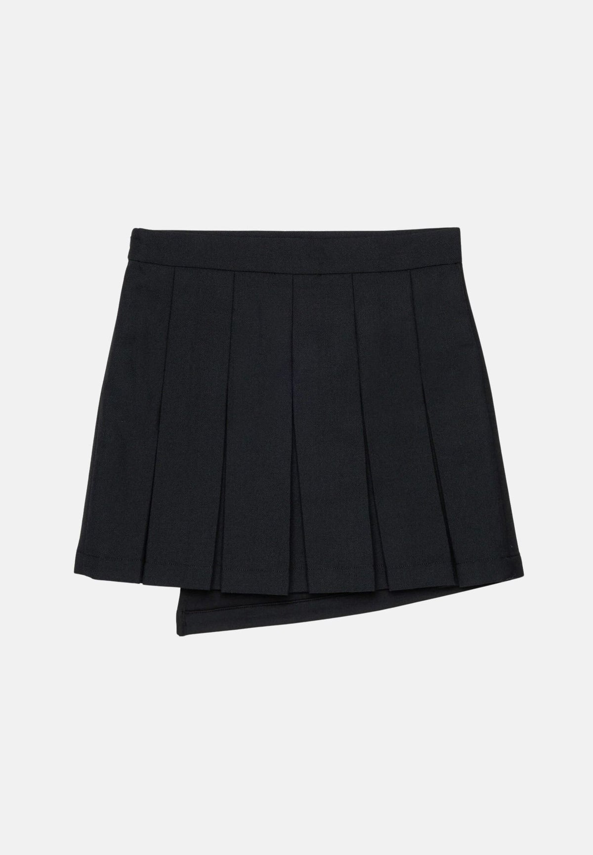DIESEL Gonna GREBY colore nero per donna, ragazzi e bambini con design plissettato e taglio asimmetrico.<BR/> J02902KXBSJ K900 DIESEL