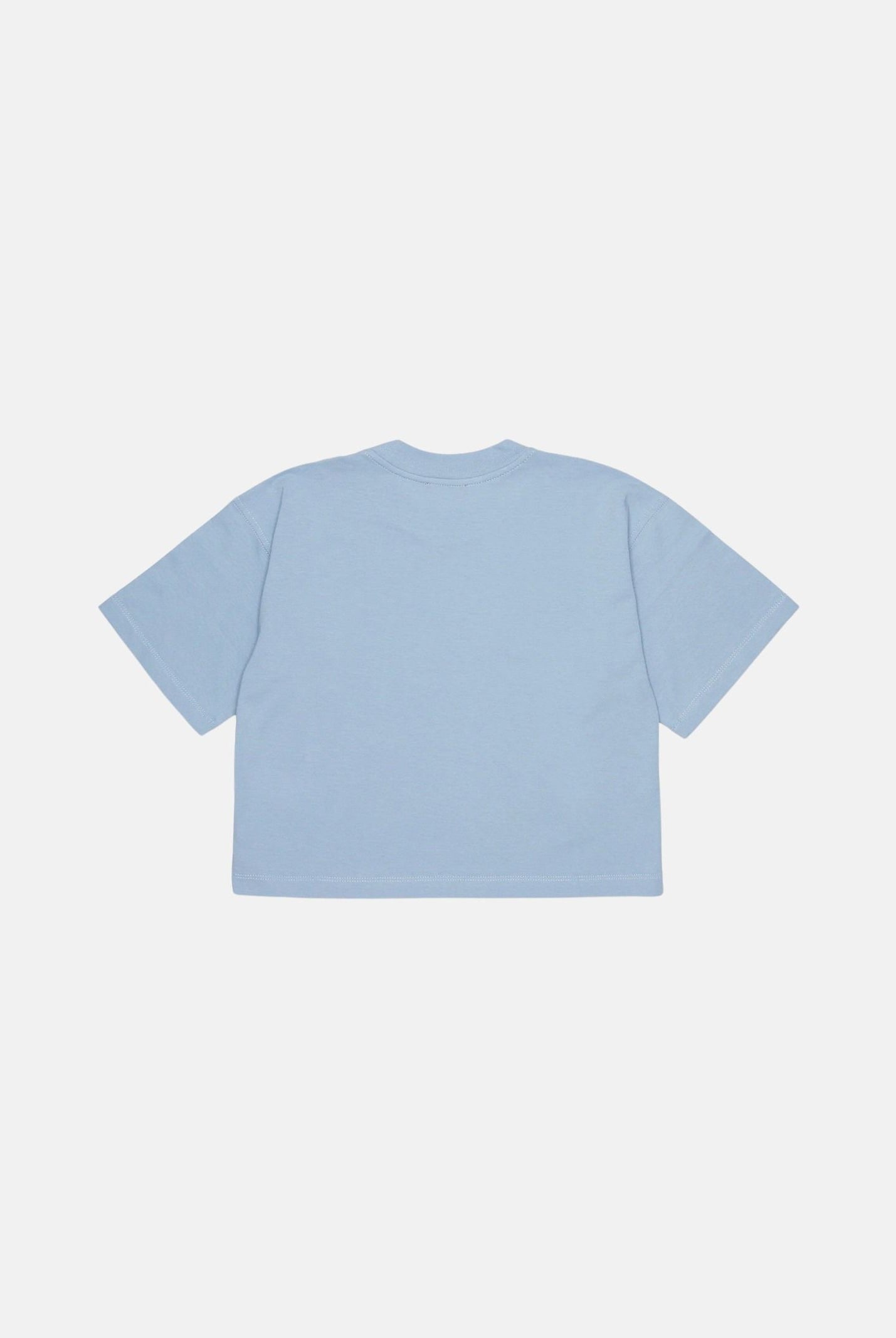 DIESEL T-shirt TLIXIN Dusty Blue, azzurro cielo per donna, ragazzi e bambini con piccolo logo Oval D frontale. J0291800YI9 K80U DIESEL