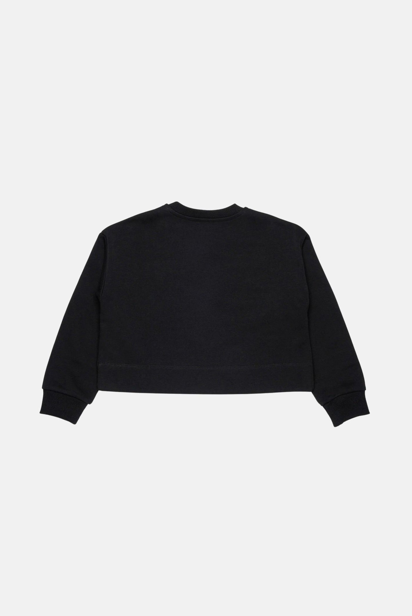 DIESEL Felpa cropped colore nero, per donna, ragazzi e bambini con logo frontale J02936KYAZ3 K900 DIESEL