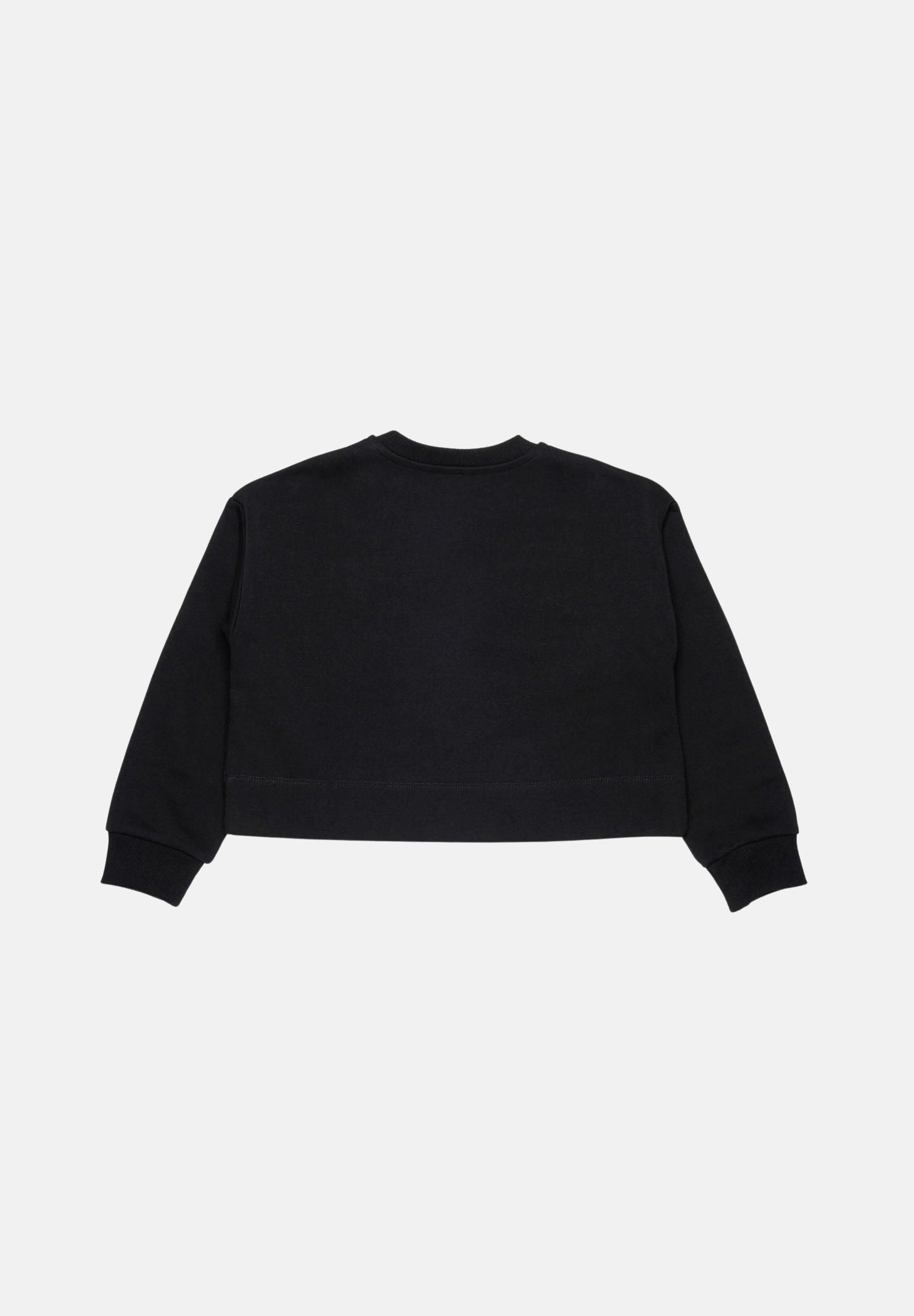 DIESEL Felpa cropped colore nero, per donna, ragazzi e bambini con logo frontale J02936KYAZ3 K900 DIESEL