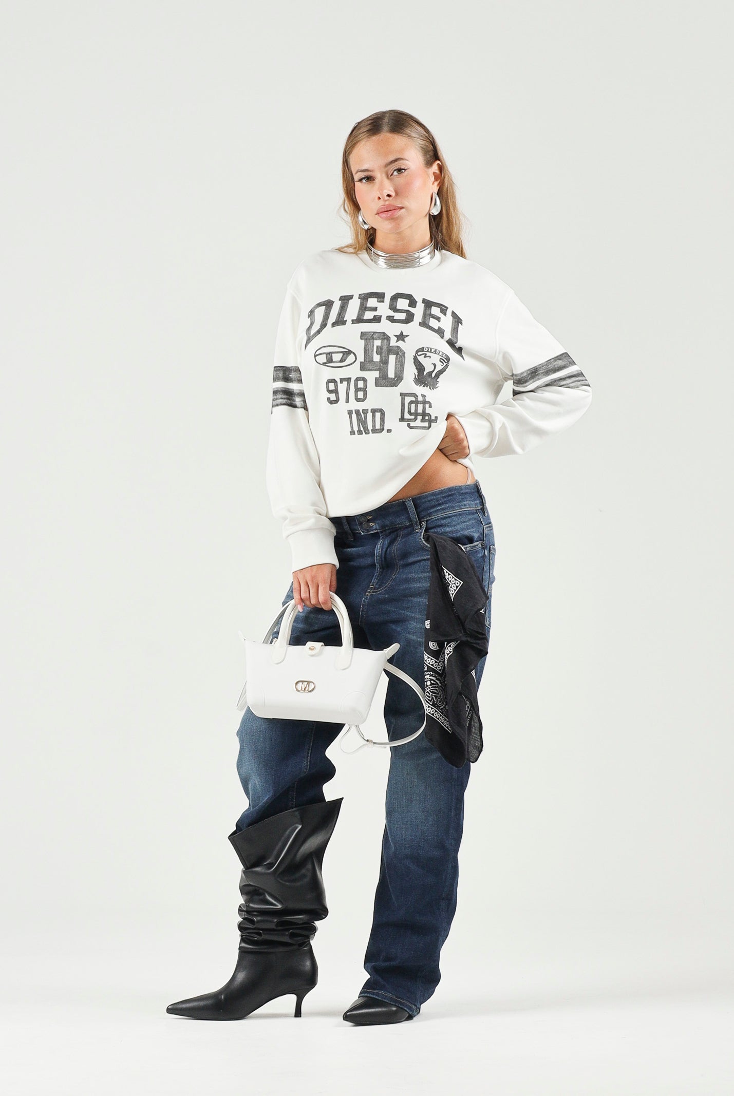 DIESEL Jeans D-MAKI colore blu denim, per donna, ragazzi e bambini J02939KXBUL K01 DIESEL