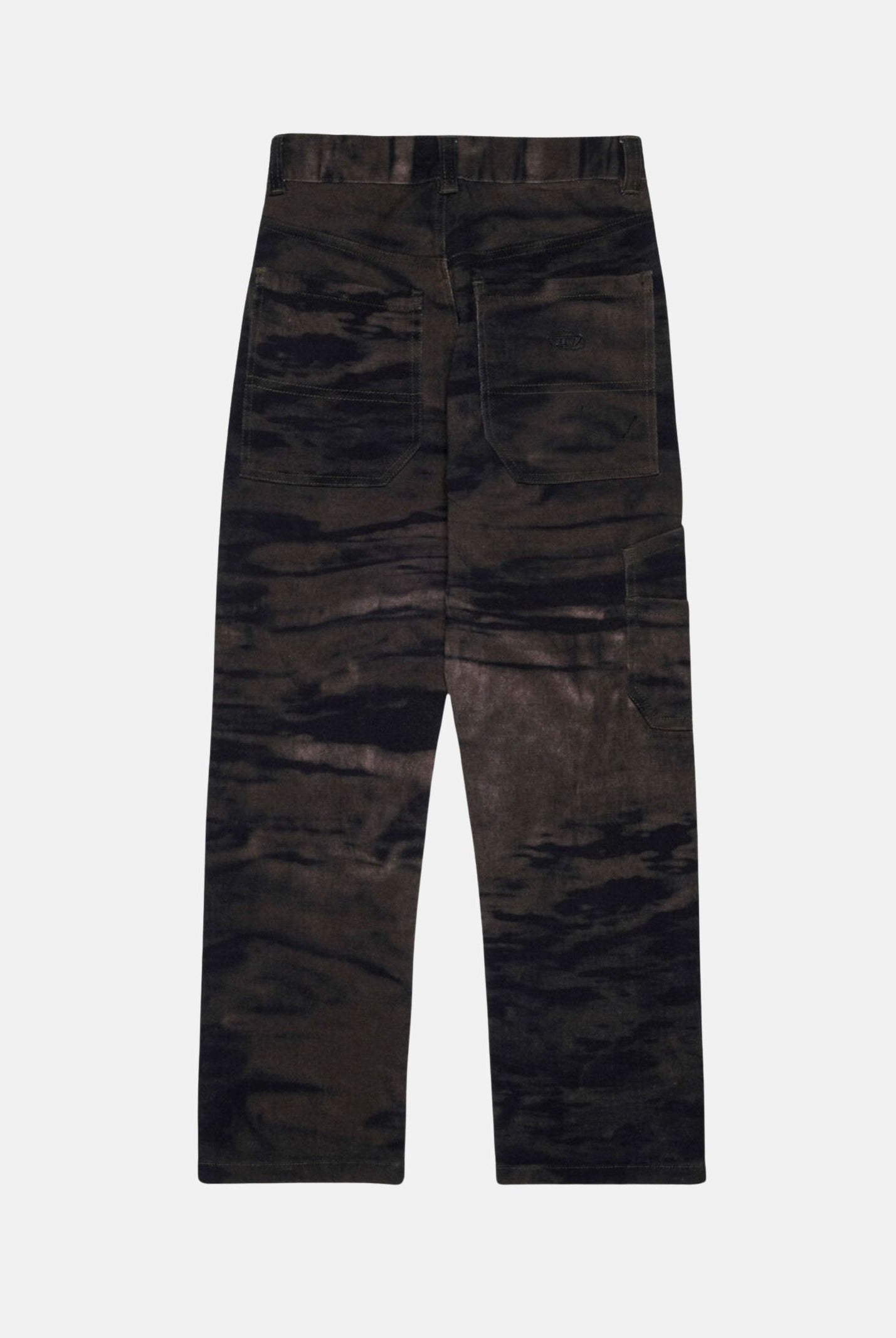 DIESEL Pantaloni PJAKE camouflage verde, colore basico verde, donna. J02958KXBT8 K50C DIESEL