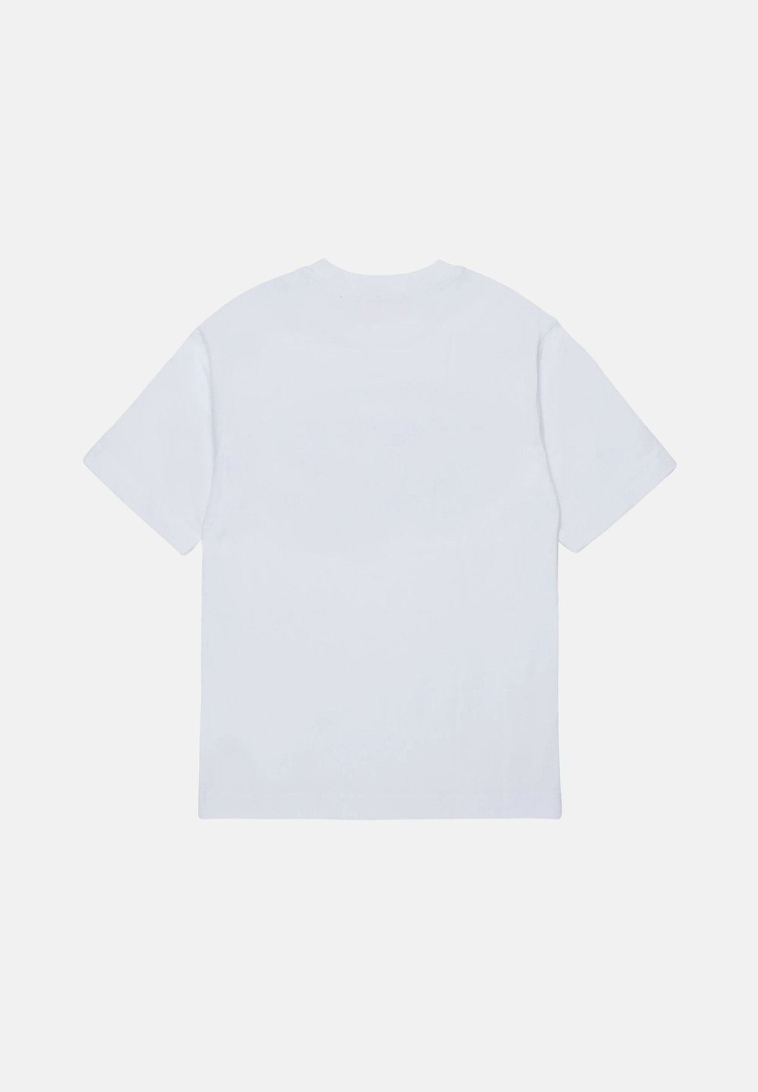 DIESEL T-shirt TVEL OVER bianca per donna, ragazzi e bambini con stampa logo Oval D bicolore frontale. J02969KYA1Y K100 DIESEL