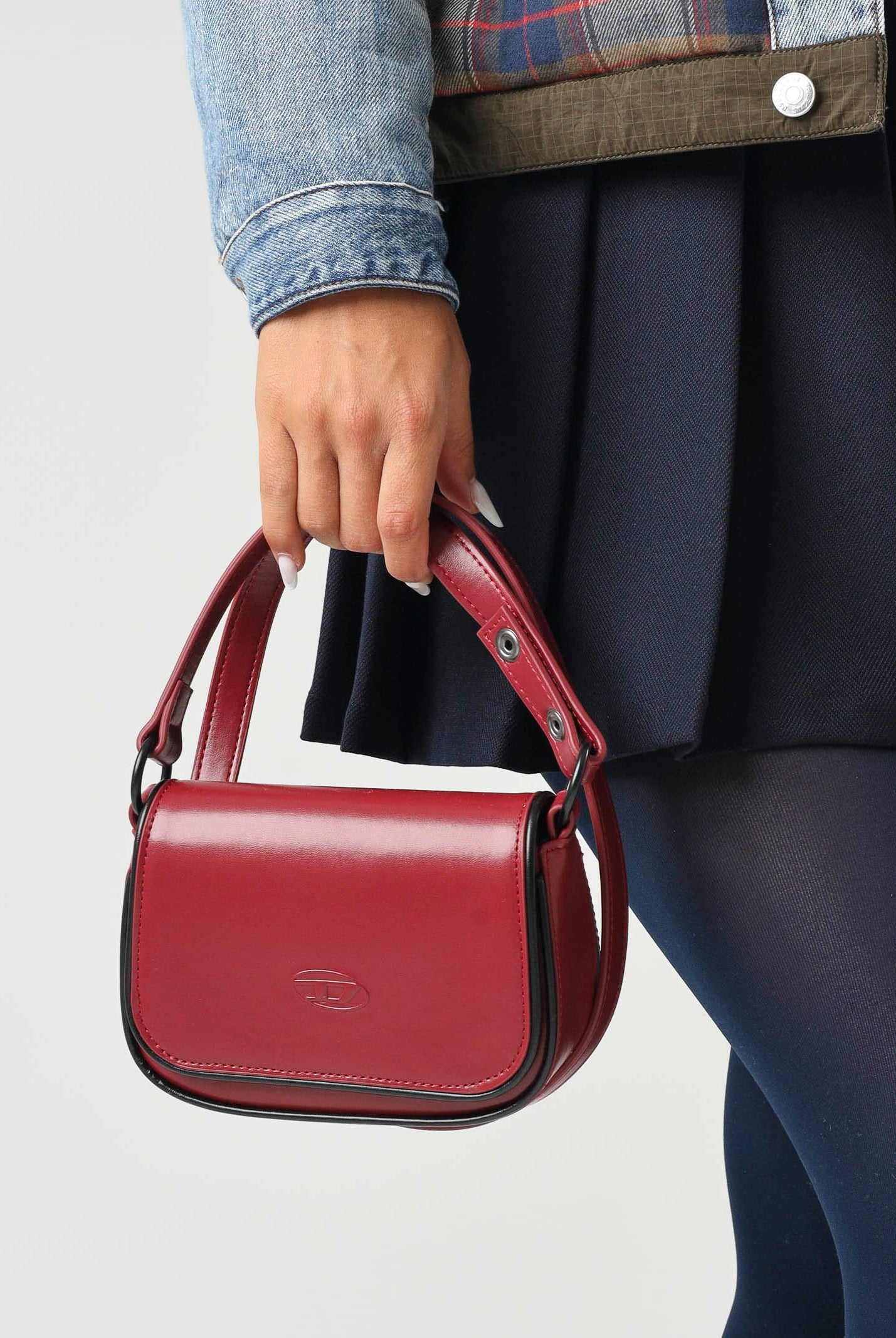 DIESEL Borsa WIRT syrah rossa da donna con tracolla J03145KXBTB K440 DIESEL