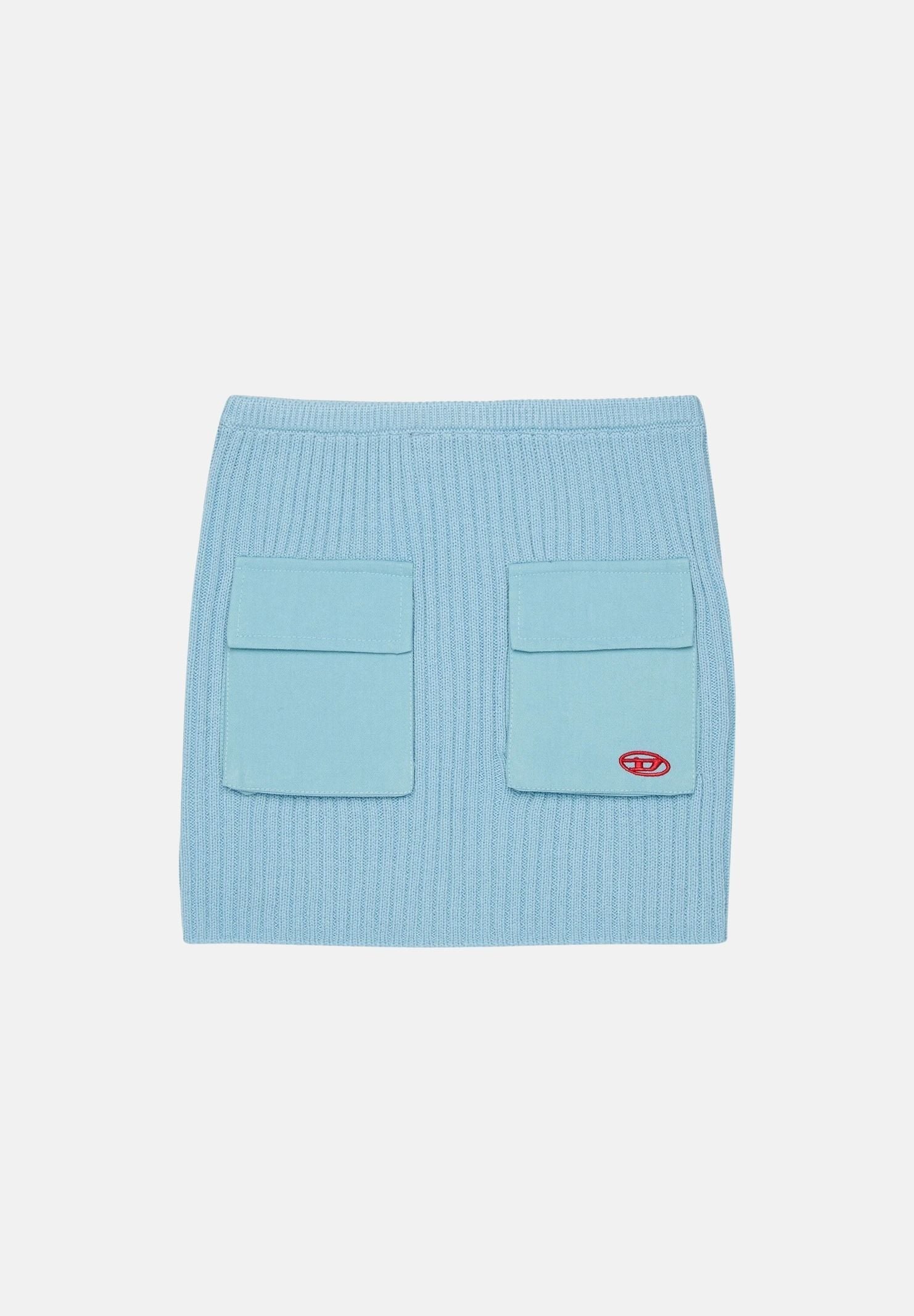 DIESEL Gonna GAMMY in maglia, colore brand Dusty Blue, azzurro cielo, per donna, ragazzi e bambini J03149KYA2G K80U DIESEL