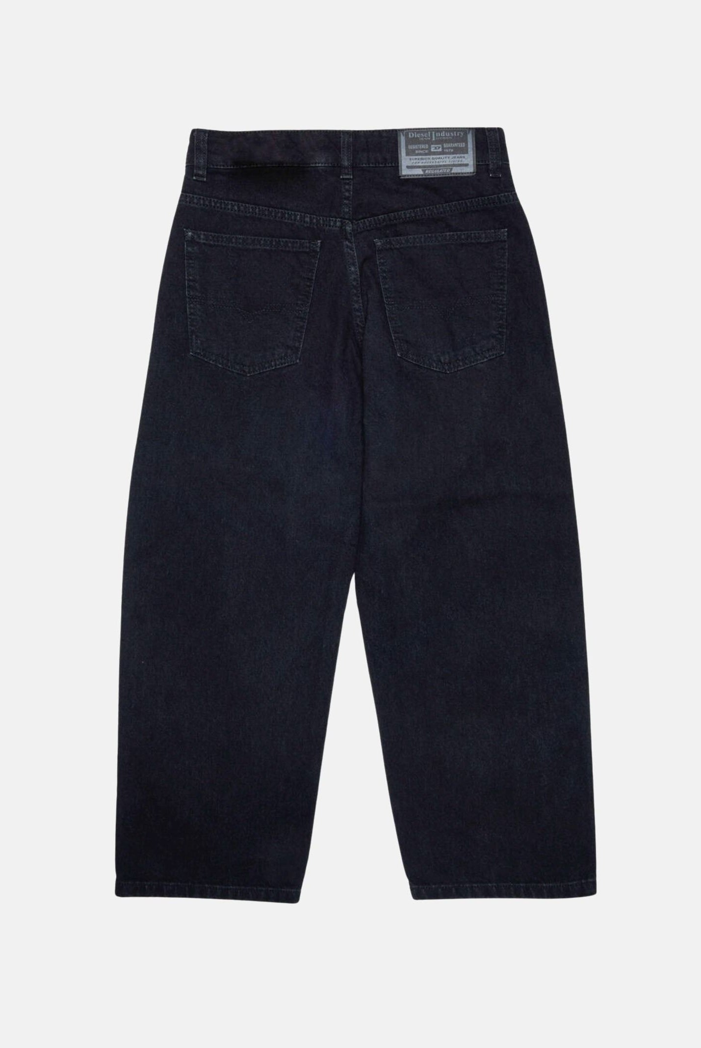 DIESEL Pantaloni D-ROXY-J nero per donna, ragazzi e bambini coon gamba ampia J03151KXBUA K02 DIESEL