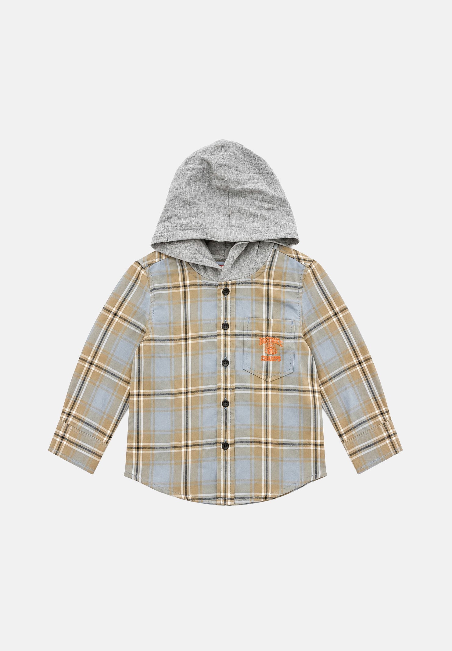 DIESEL Camicia con cappuccio dusty-blu da neonato K00831KXBU9 K80U DIESEL