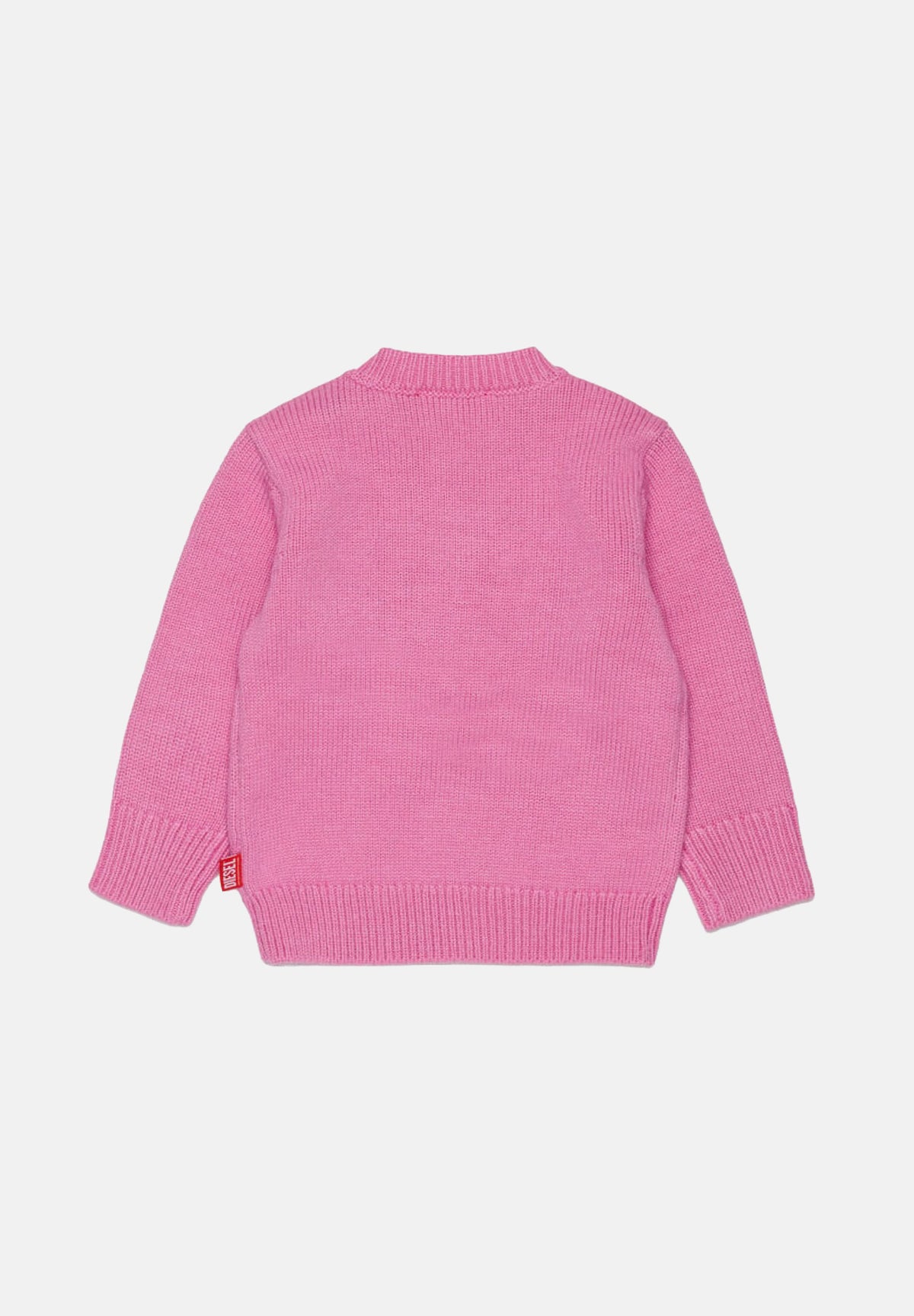 DIESEL Felpa girocollo pink per neonato con maxi logo a contrasto. K00837KYAYX K39G DIESEL