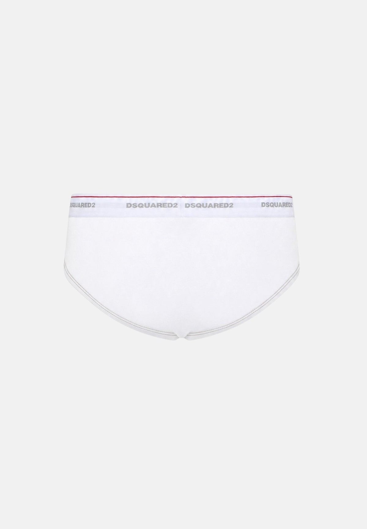 DSQUARED2 Slip bianco da uomo con elastico in vita logato e iconica D9L806350 100 DSQUARED2