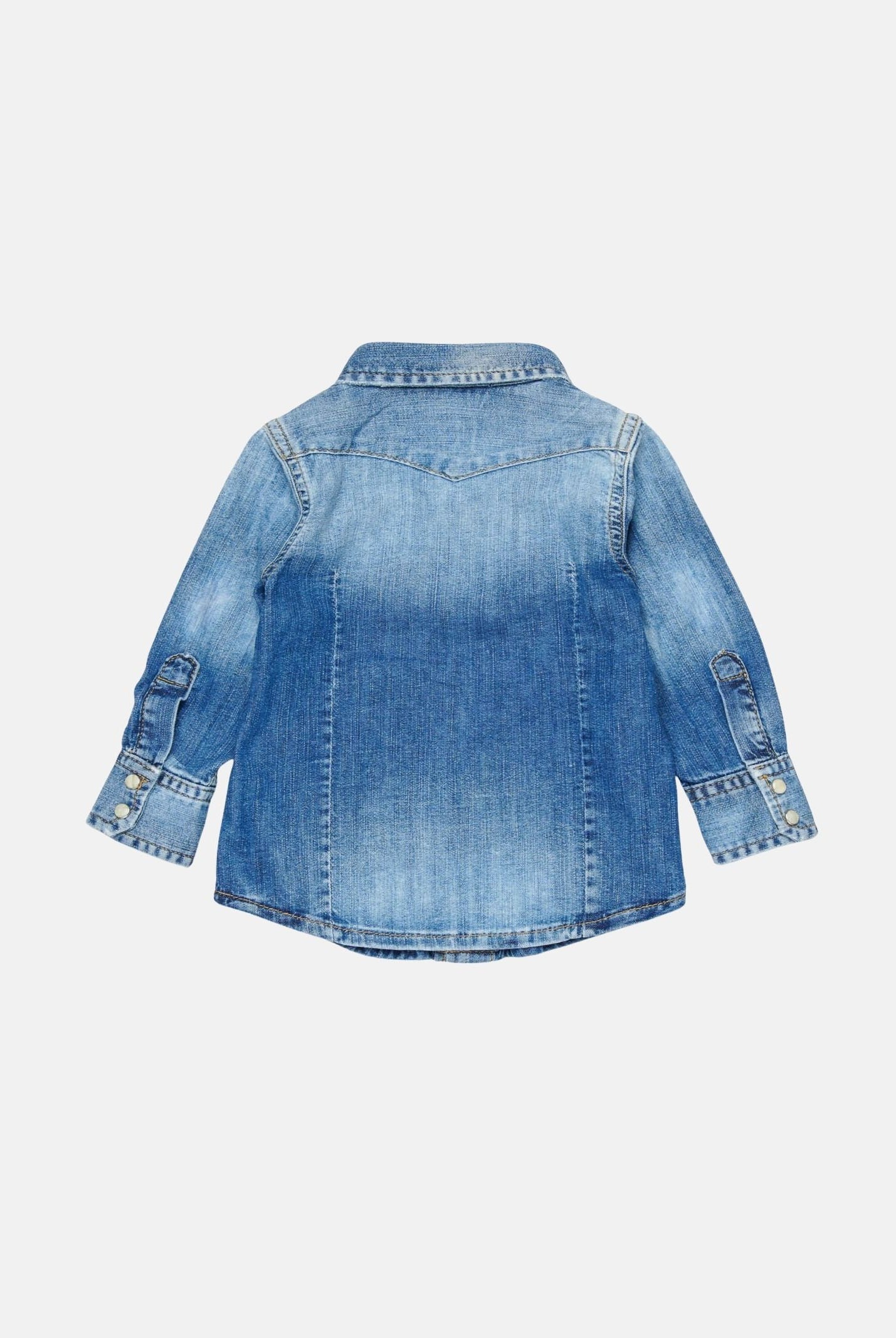 DSQUARED2 Camicia a manica lunga in denim chiaro da neonato DQ033GD0AFP DQ01 DSQUARED2