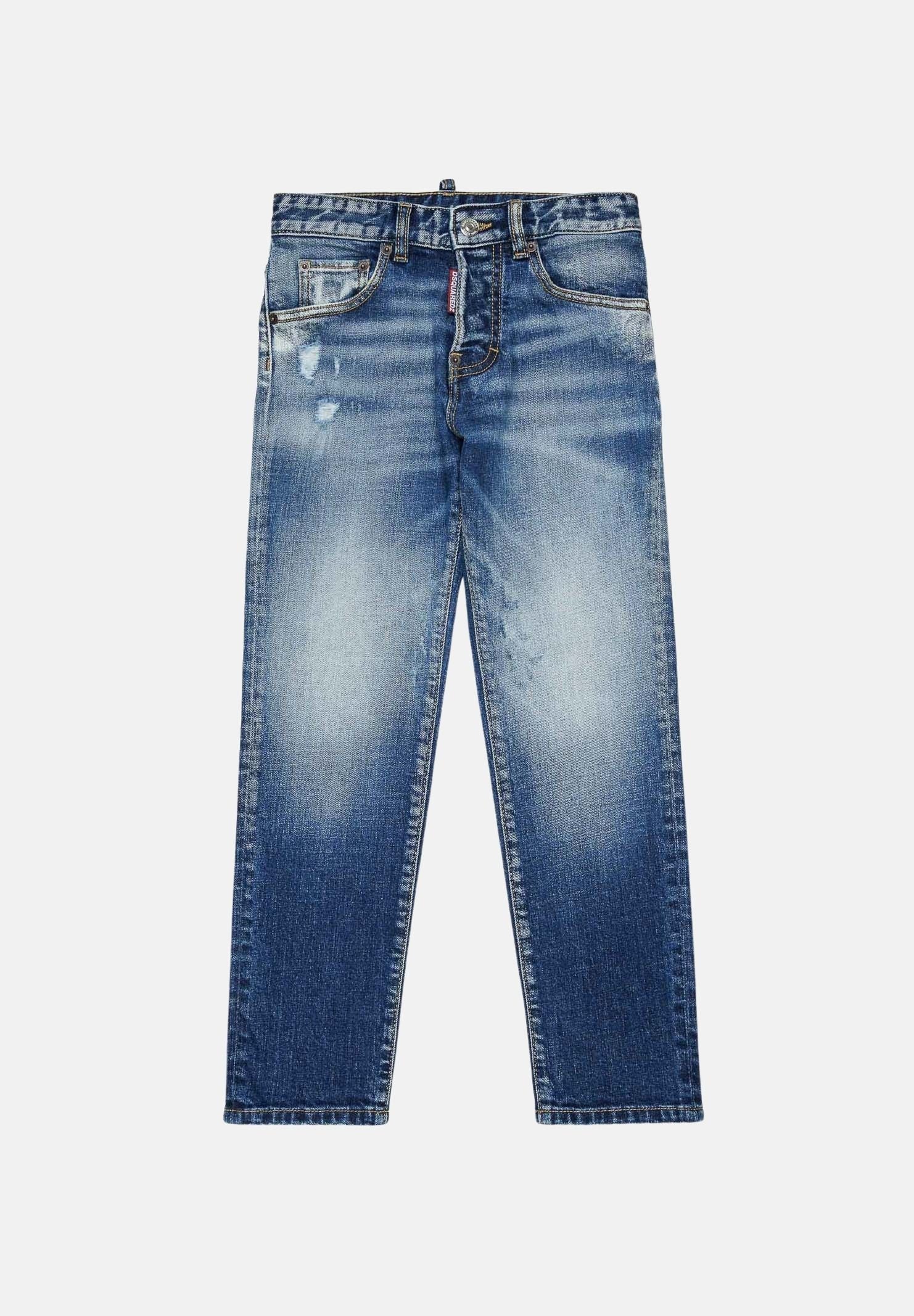 DSQUARED2 Jeans Denim per donna, ragazzi e bambini con lavaggio sfumato. DQ0731D0AHR DQ01 DSQUARED2