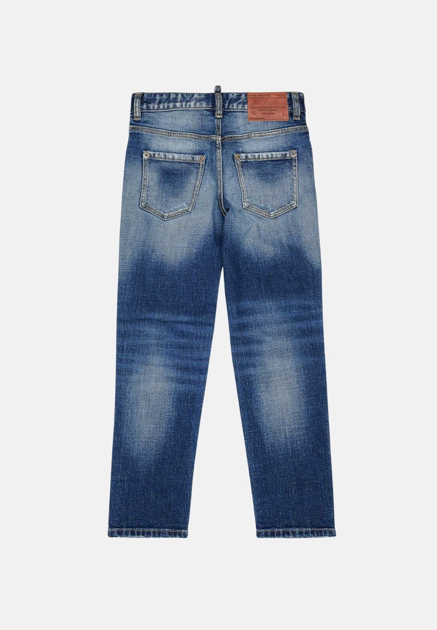 DSQUARED2 Jeans Denim per donna, ragazzi e bambini con lavaggio sfumato. DQ0731D0AHR DQ01 DSQUARED2