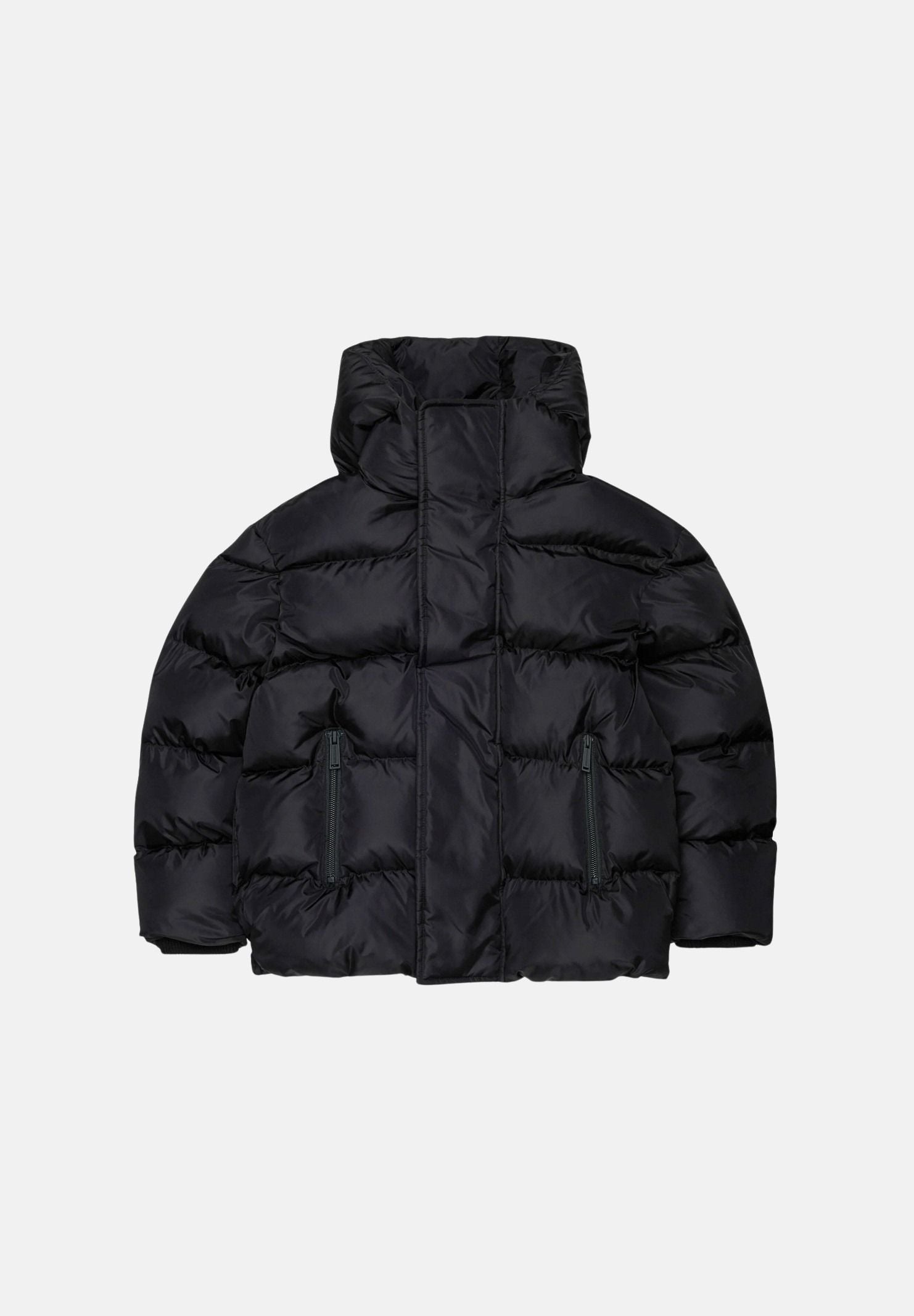 DSQUARED2 Giubbotto piumino nero per donna, ragazzi e bambini, con design trapuntato tinta unita.<BR/> DQ1090D00BN DQ900 DSQUARED2