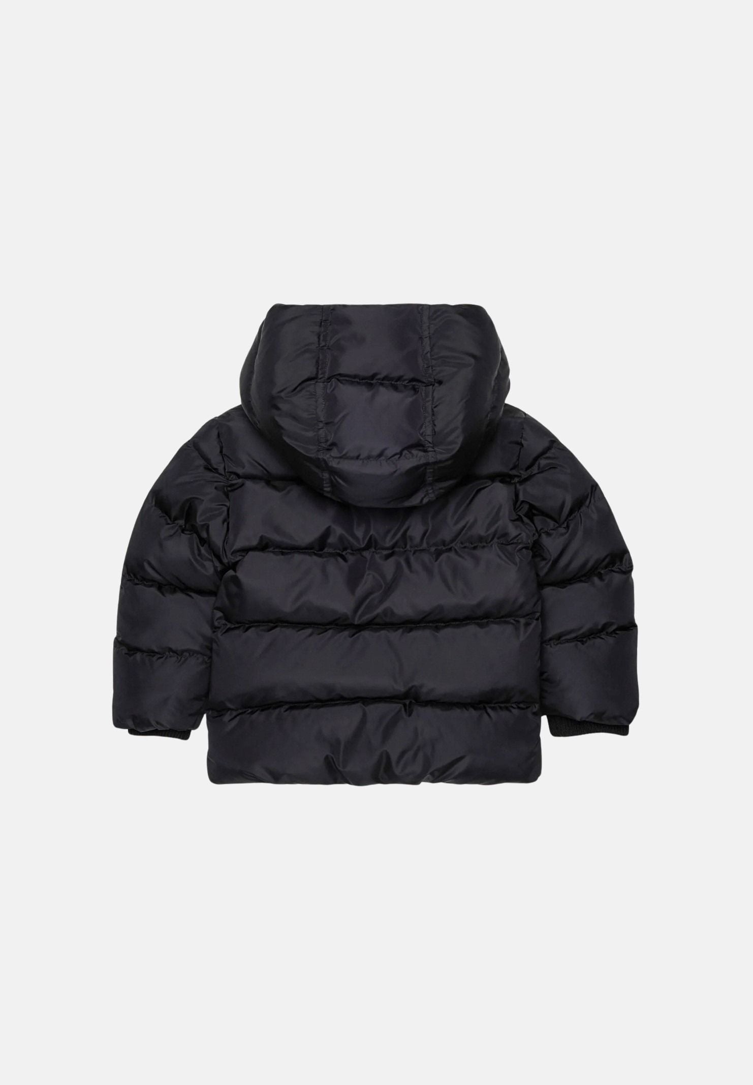 DSQUARED2 Giubbotto imbottito lungo nero da neonato con logo e lavorazione trapuntata tinta <BR/> DQ3084D00BN DQ900 DSQUARED2