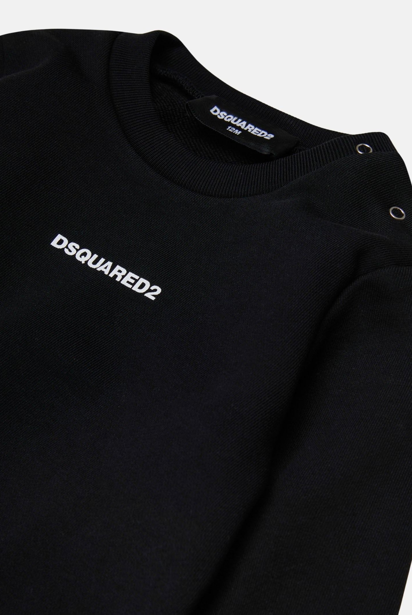DSQAURED2 Tuta nera da neonato con logo DQ3146D0094 DQ900 DSQUARED2