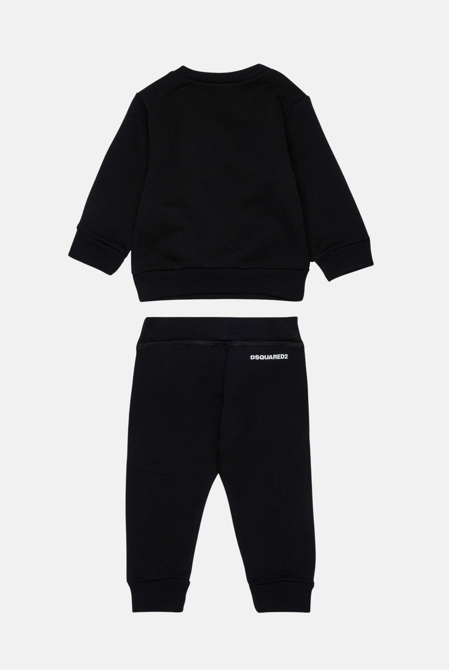 DSQAURED2 Tuta nera da neonato con logo DQ3146D0094 DQ900 DSQUARED2
