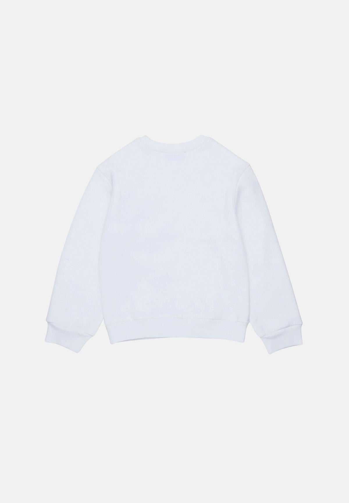 DSQUARED2 Felpa girocollo bianca per donna, ragazzi e bambini con patch-details DQ3398D0AI5 DQ100 DSQUARED2