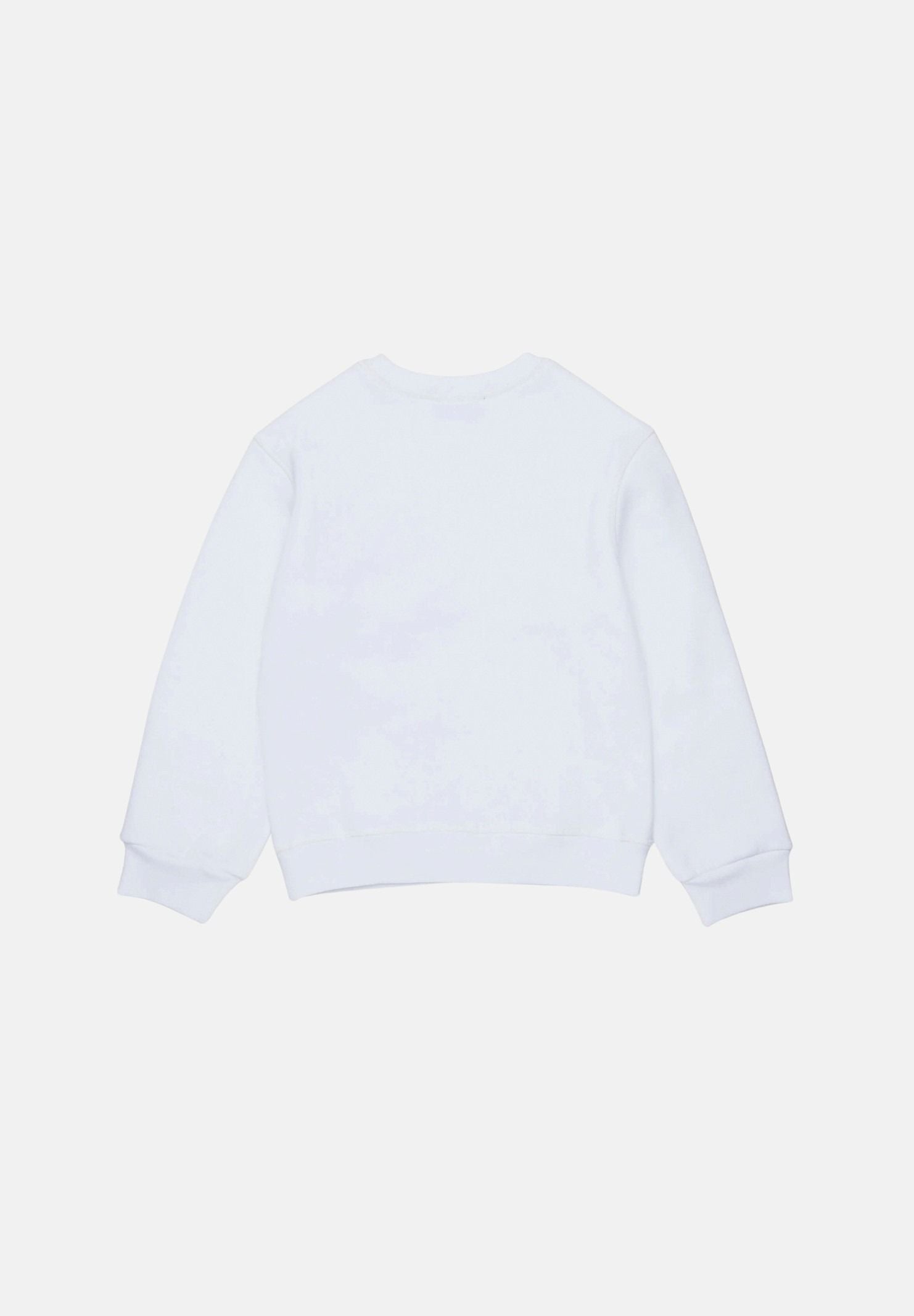 DSQUARED2 Felpa girocollo bianca per donna, ragazzi e bambini con patch-details DQ3398D0AI5 DQ100 DSQUARED2
