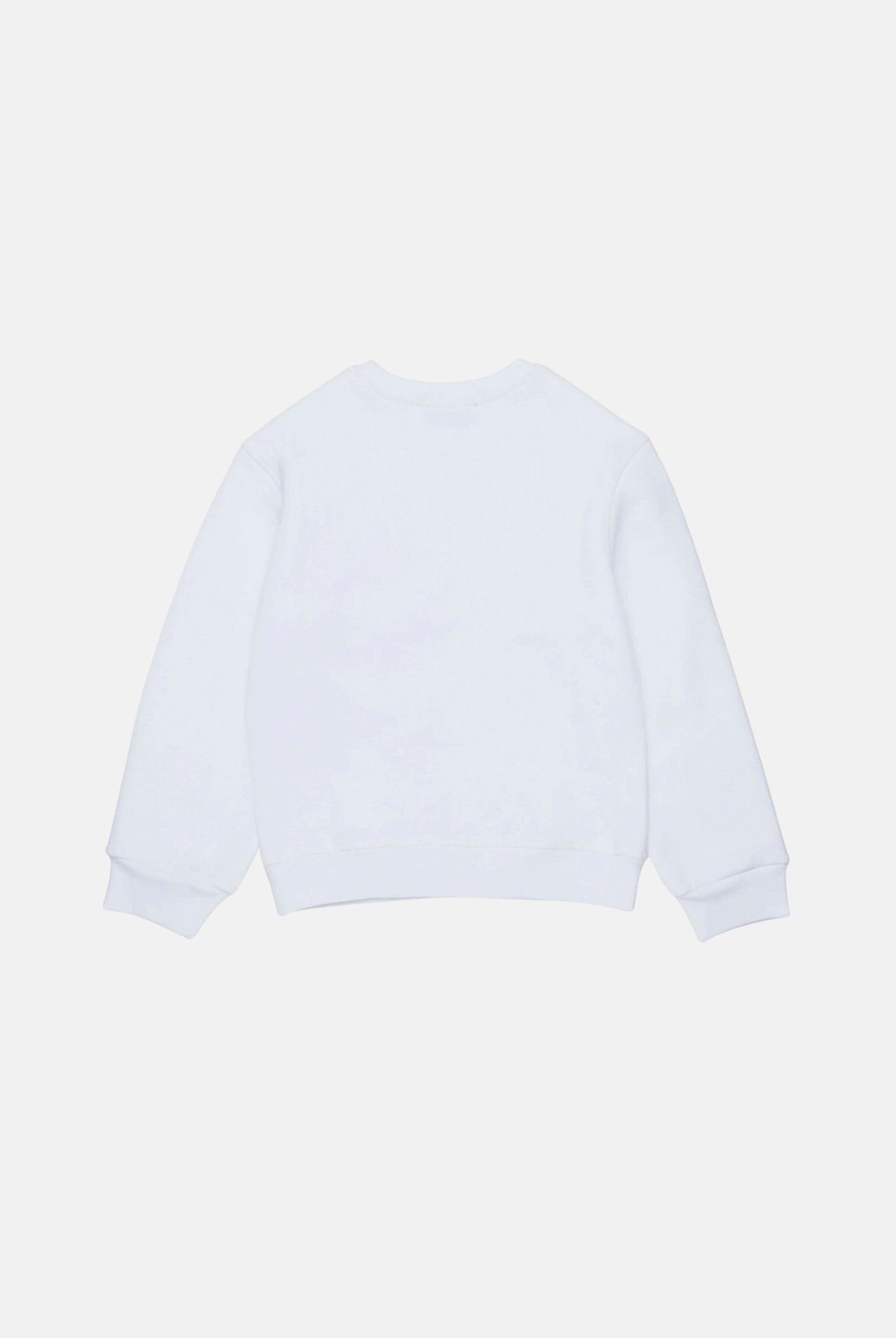 DSQUARED2 Felpa girocollo bianca per donna, ragazzi e bambini con patch-details DQ3398D0AI5 DQ100 DSQUARED2