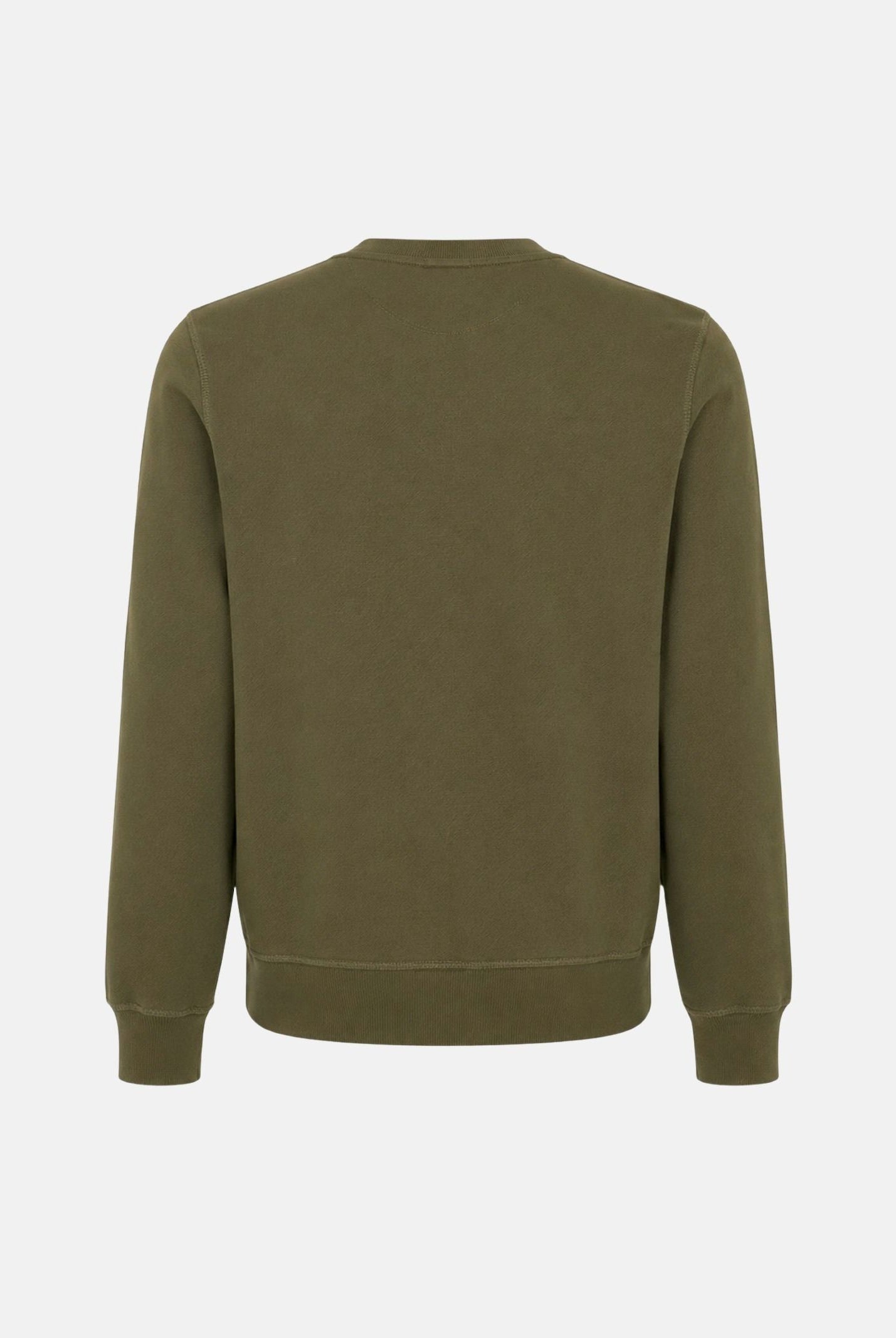 DSQUARED2 Felpa girocollo tarmac-verde per donna, ragazzi e bambini con applicazioni patch DQ3398D0AI5 DQ558 DSQUARED2