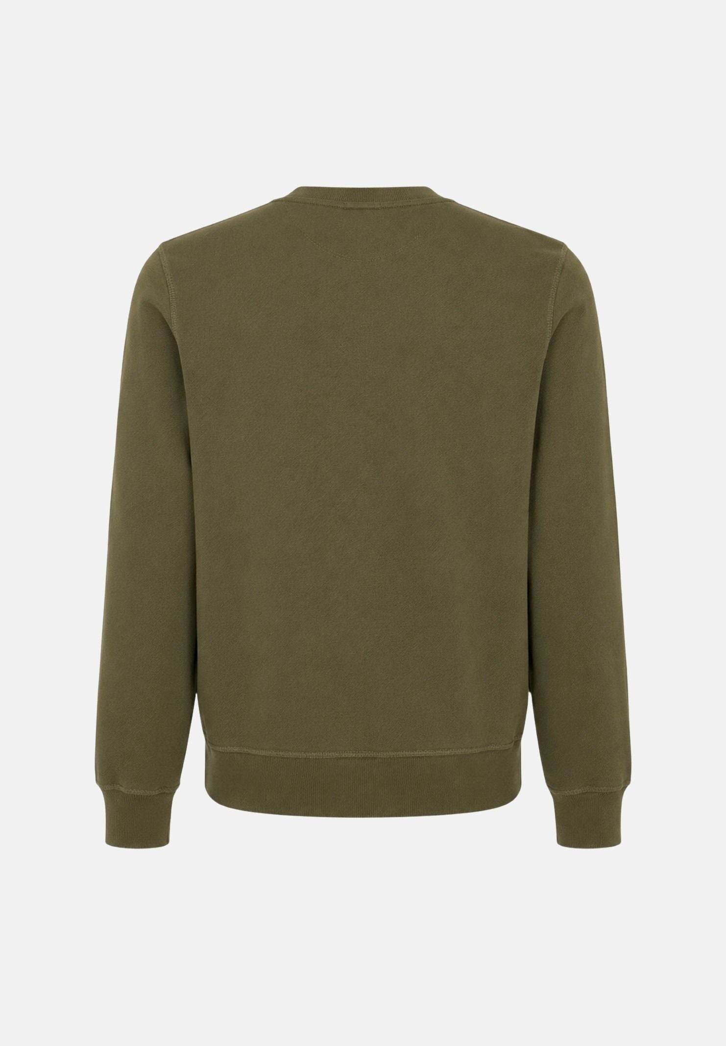 DSQUARED2 Felpa girocollo tarmac-verde per donna, ragazzi e bambini con applicazioni patch DQ3398D0AI5 DQ558 DSQUARED2