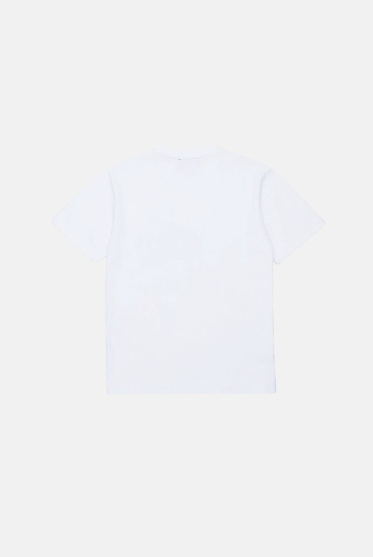 DSQUARED2 T-shirt a manica corta bianca per donna, ragazzi e bambini con patch frontali DQ3399D0AIT DQ100 DSQUARED2