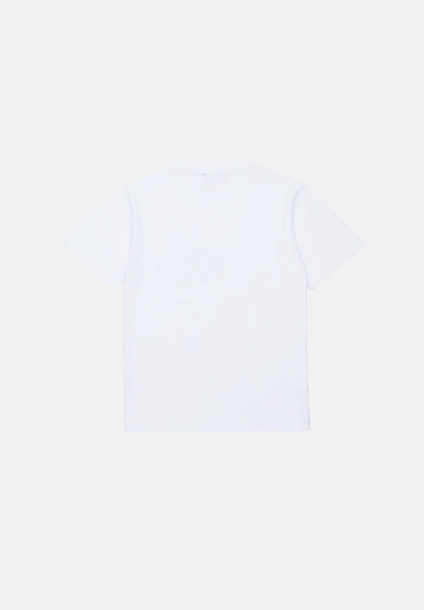 DSQUARED2 T-shirt a manica corta bianca per donna, ragazzi e bambini con patch frontali DQ3399D0AIT DQ100 DSQUARED2