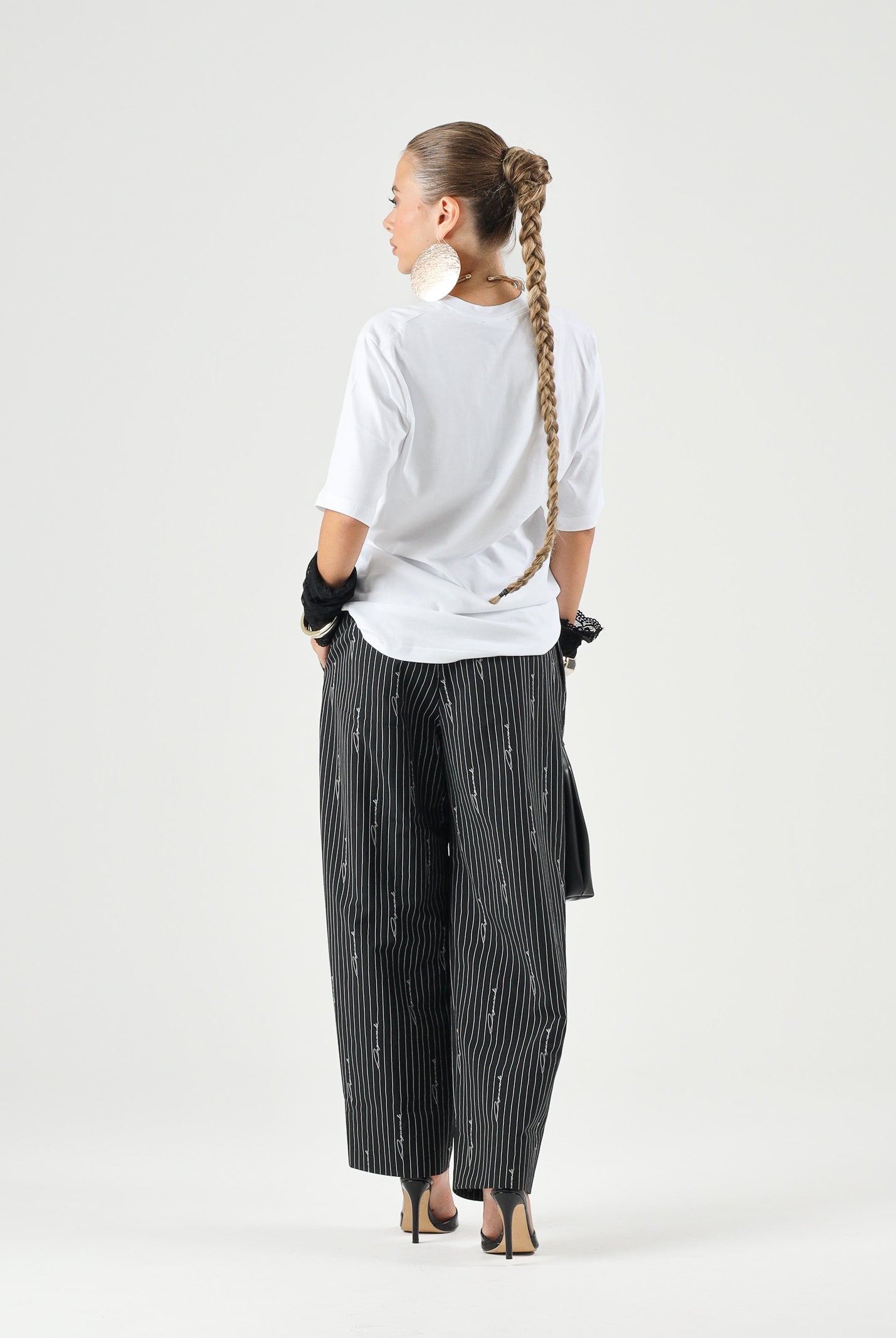 DSQUARED2 T-shirt a manica corta bianca per donna, ragazzi e bambini con patch frontali DQ3399D0AIT DQ100 DSQUARED2