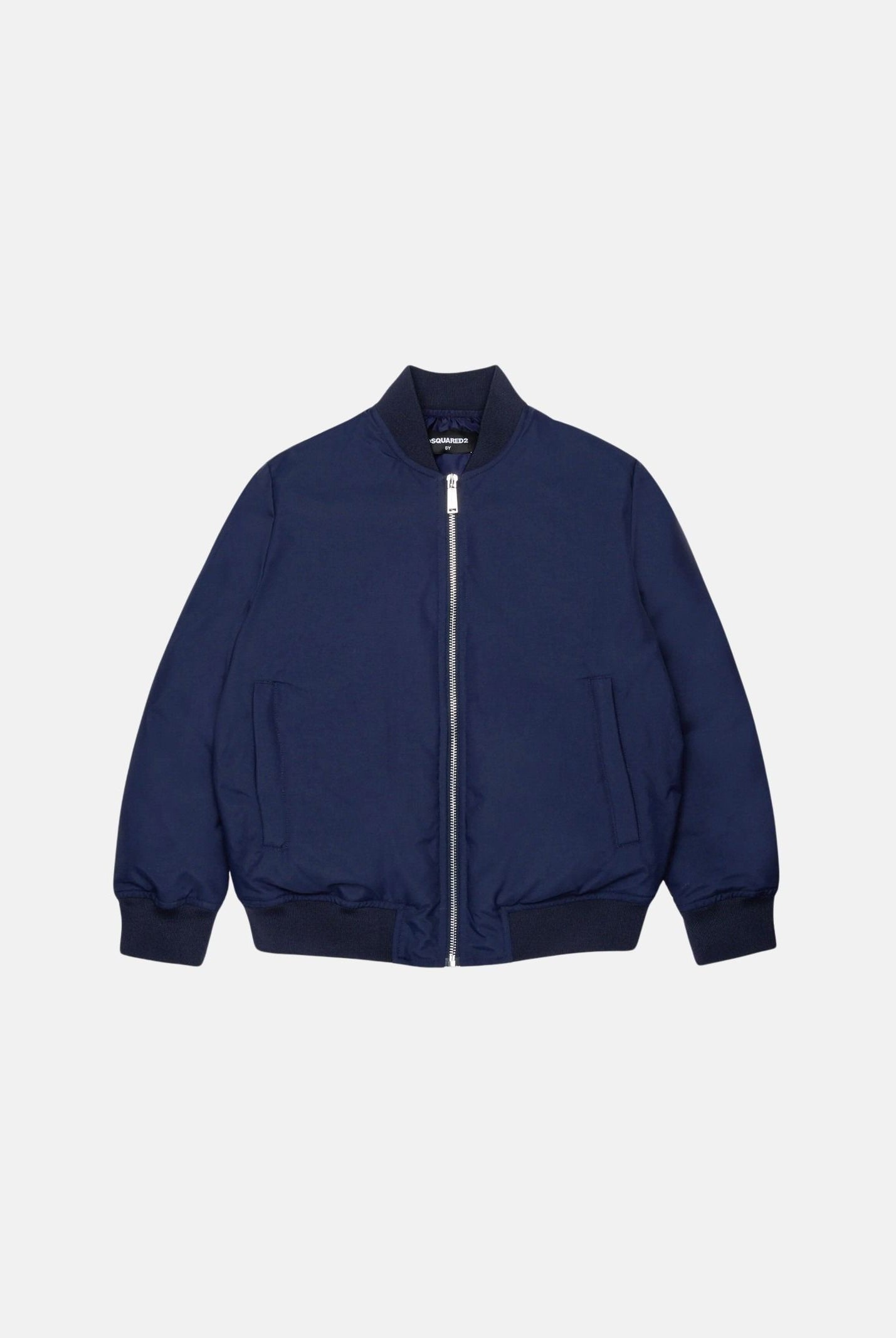 DSQUARED2 Giubbotto imbottito peacoat blue, blu per donna, ragazzi e bambini con logo stampato DQ3436D0AIC DQ864 DSQUARED2