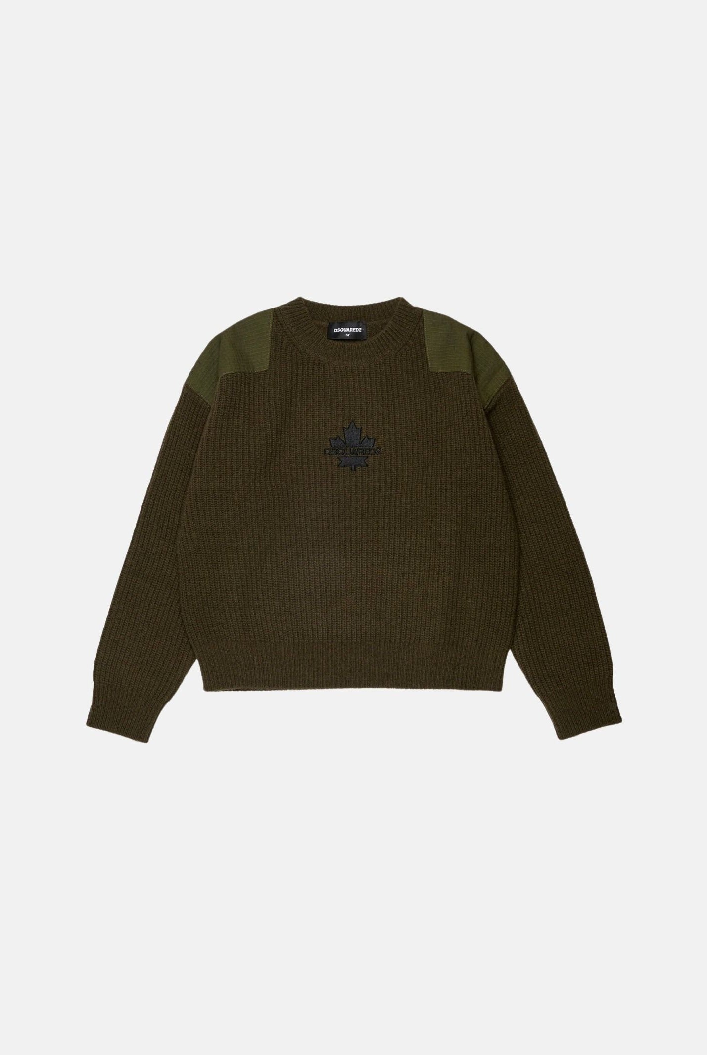 DSQUARED2 Pullover girocollo tarmac green, verde per donna, ragazzi e bambini DQ3437D0AJD DQ558 DSQUARED2
