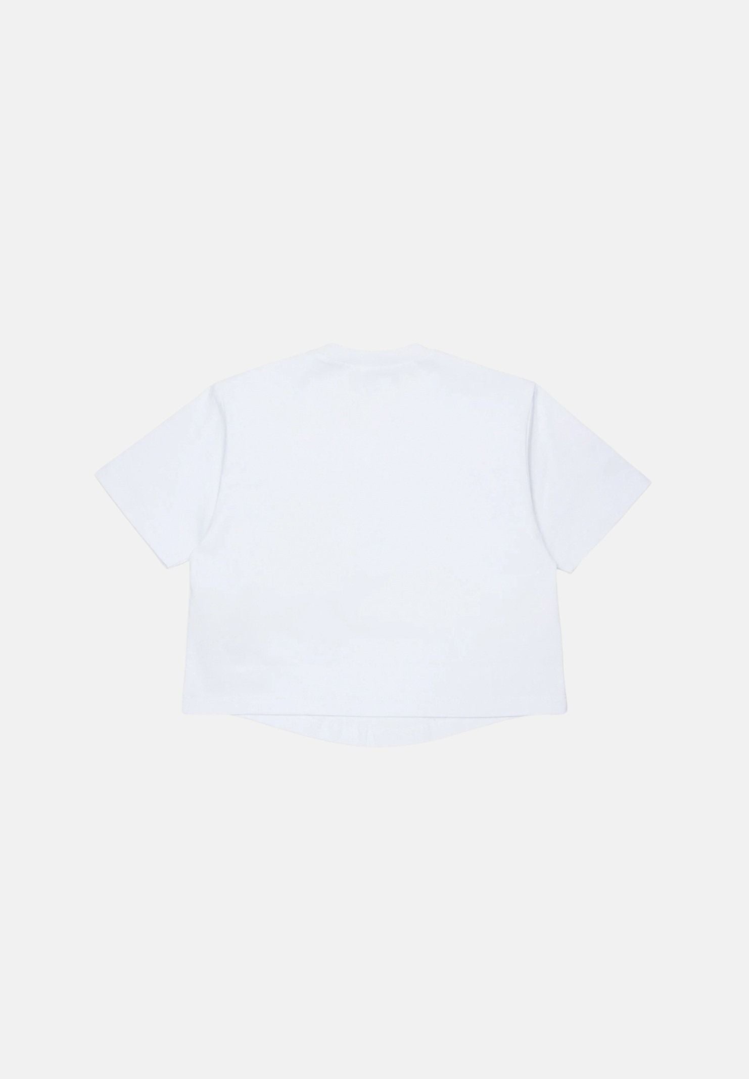 DSQUARED2 T-shirt manica corta white-bianca, per donna, ragazzi e bambini con taschino applicato DQ3467D0AJ7 DQ100 DSQUARED2