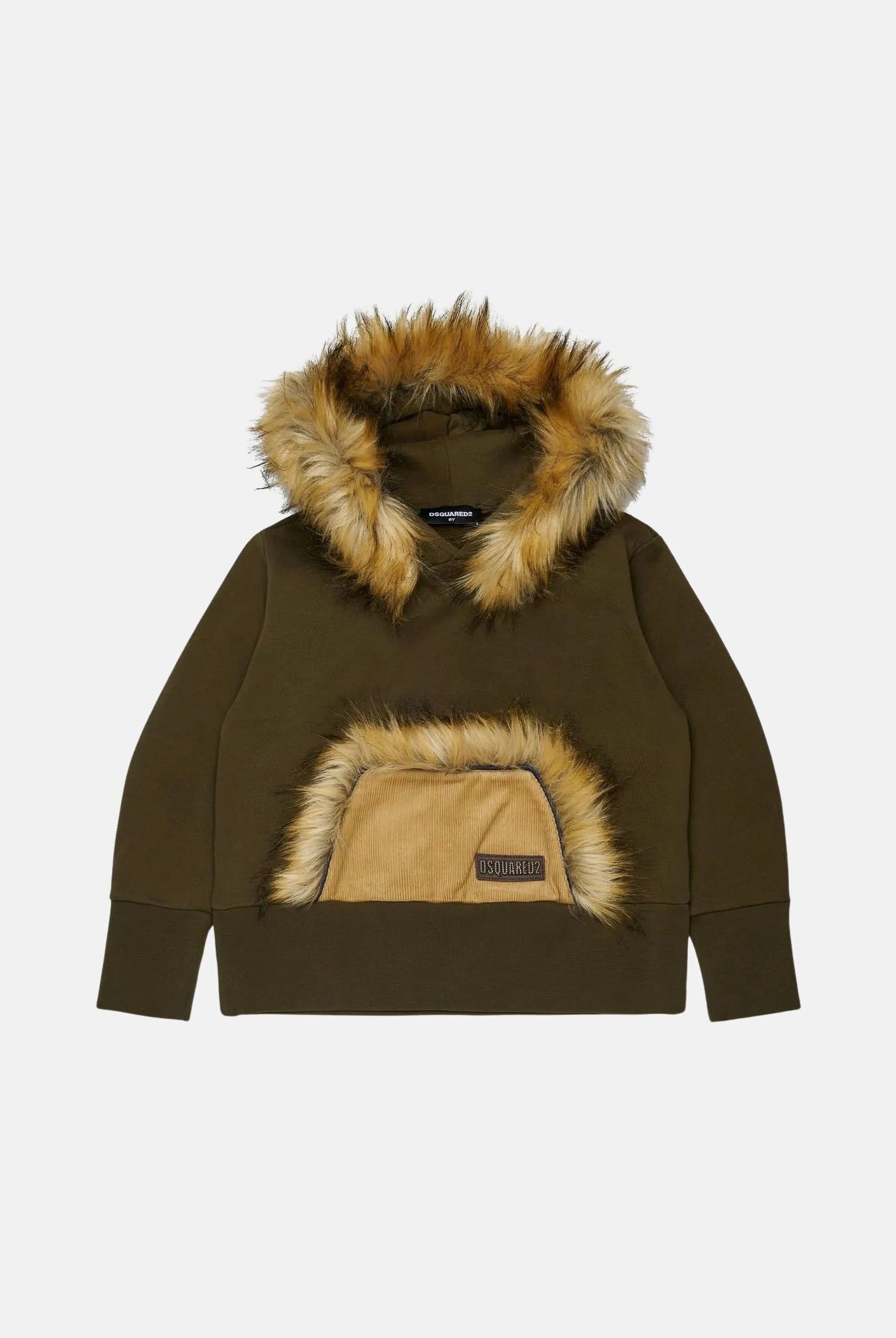 DSQUARED2 Felpa con cappuccio FELPA CON CAPPUCCIO tarmac green verde, colore basico verde, donna. DQ3469D0AJ9 DQ558 DSQUARED2