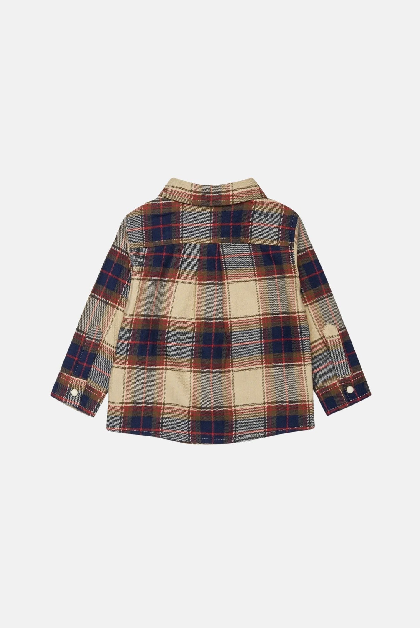 DSQUARED2 Camicia FEATHER GRAY, grigio multicolore da neonato, con tasche applicate sul petto DQ3491D0AIA DQ717 DSQUARED2