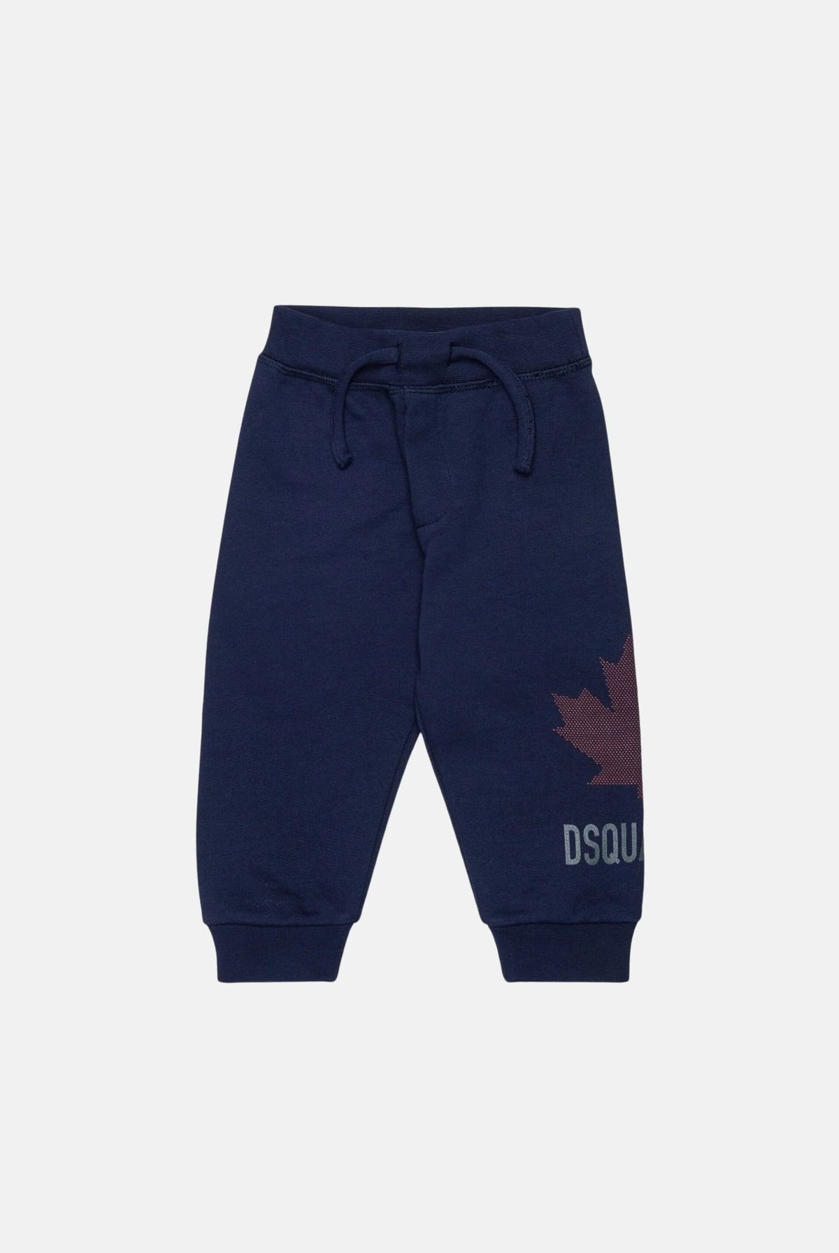 DSQUARED2 Pantaloni DRAWSTRING navy-blu da neonato con logo laterale DQ3505D0AJ6 DQ864 DSQUARED2