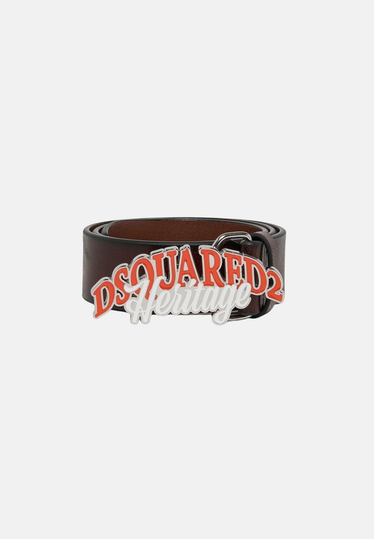 DSQUARED2 Cintura cocoa brown-marrone per uomo e donna con passante e fibbia metallica con logo lettering. DQ3544D0AGF DQ11 DSQUARED2