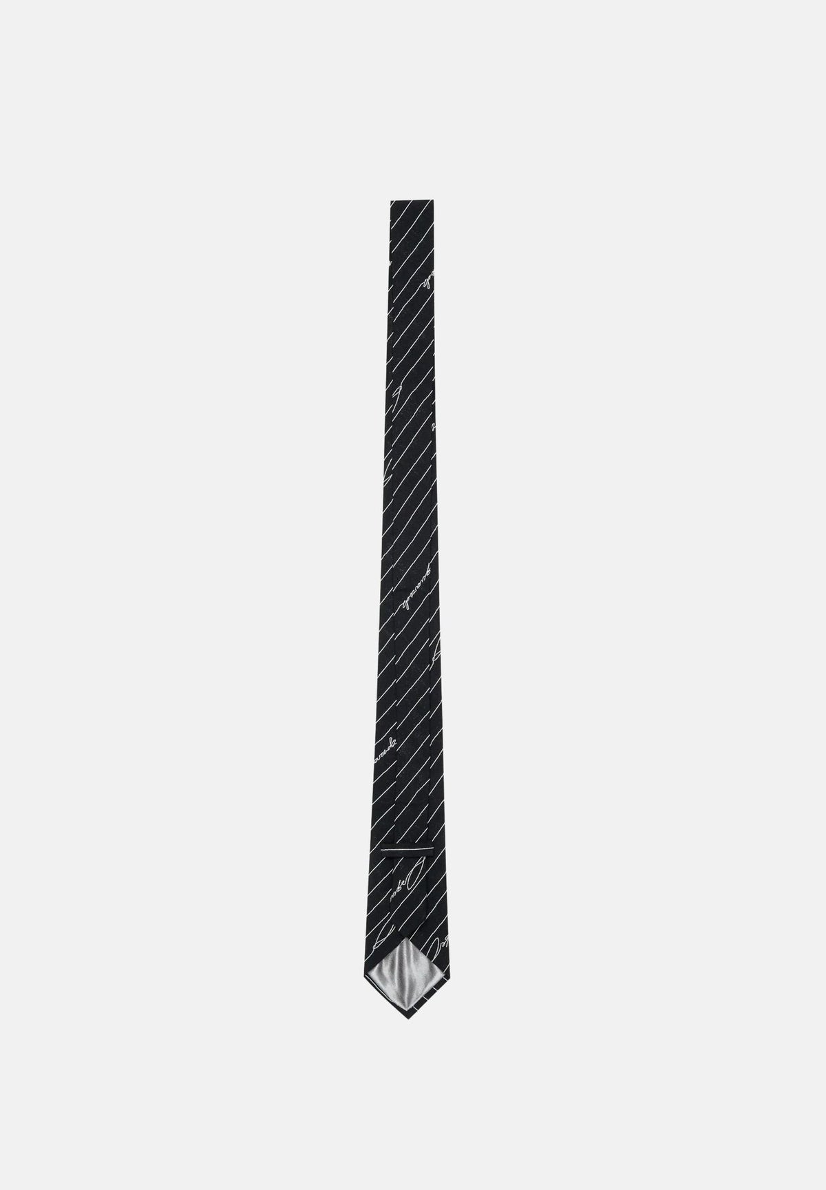DSQUARED2 Cravatta D2 CLASSIC TIE Black per uomo e donna con righe diagonali DQ3547D0AIF DQ900 DSQUARED2