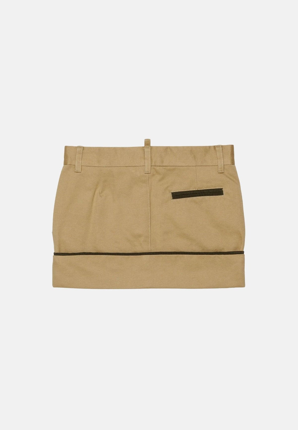 DSQUARED2 Gonna corta lark-beige per donna, ragazzi e bambini con tasche applicate DQ3555D0AIG DQ776 DSQUARED2