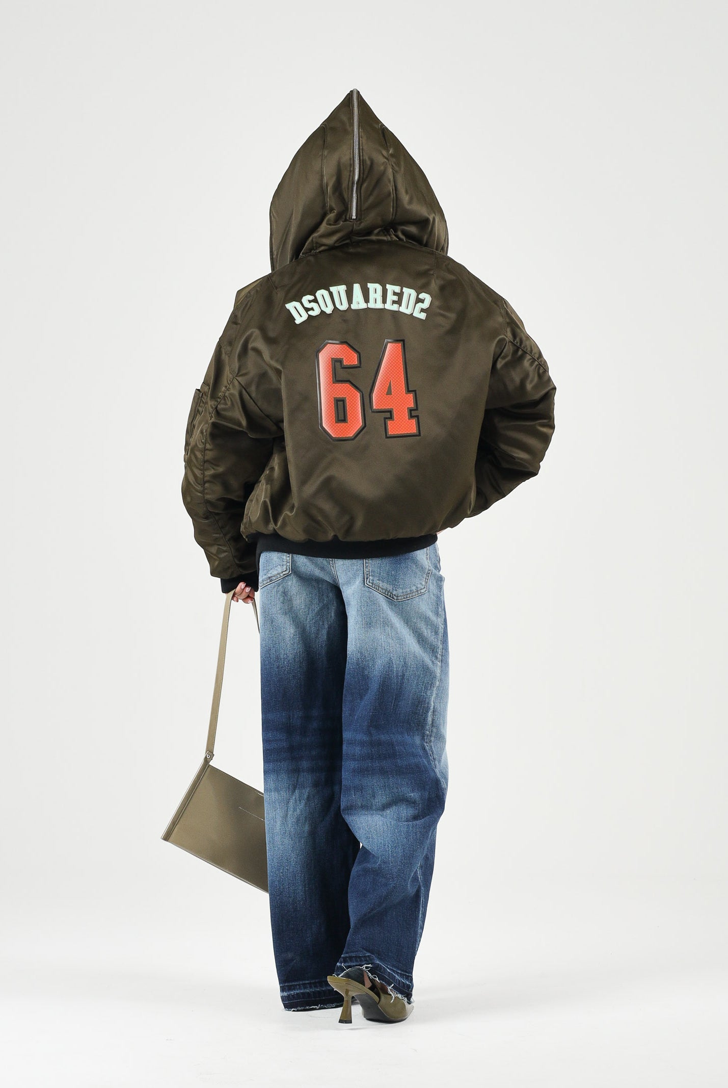 DSQUARED2 Jeans cropped in denim Blu, per donna, ragazzi e bambini con gamba ampia. DQ3577D0AHR DQ01 DSQUARED2