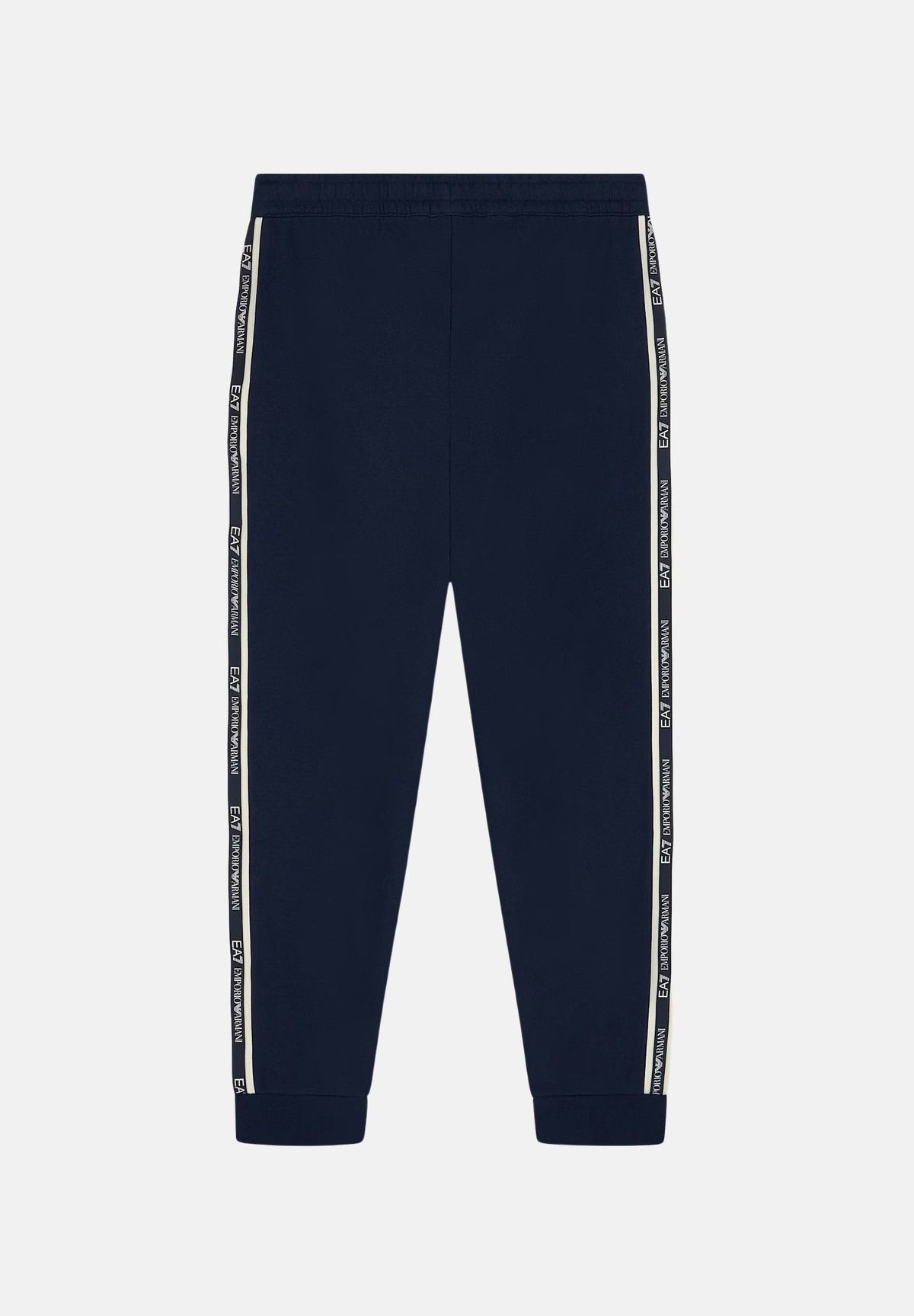 EA7 Pantaloni sportivi blu per uomo con patch logo a contrasto sulla gamba 7M002198AF10377 UB102 EA7