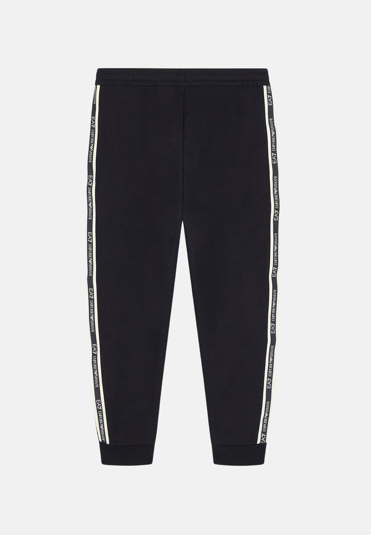 EA7 Pantaloni sportivi neri per uomo con patch logo a contrasto sulla gamba 7M002198AF10377 UC001 EA7