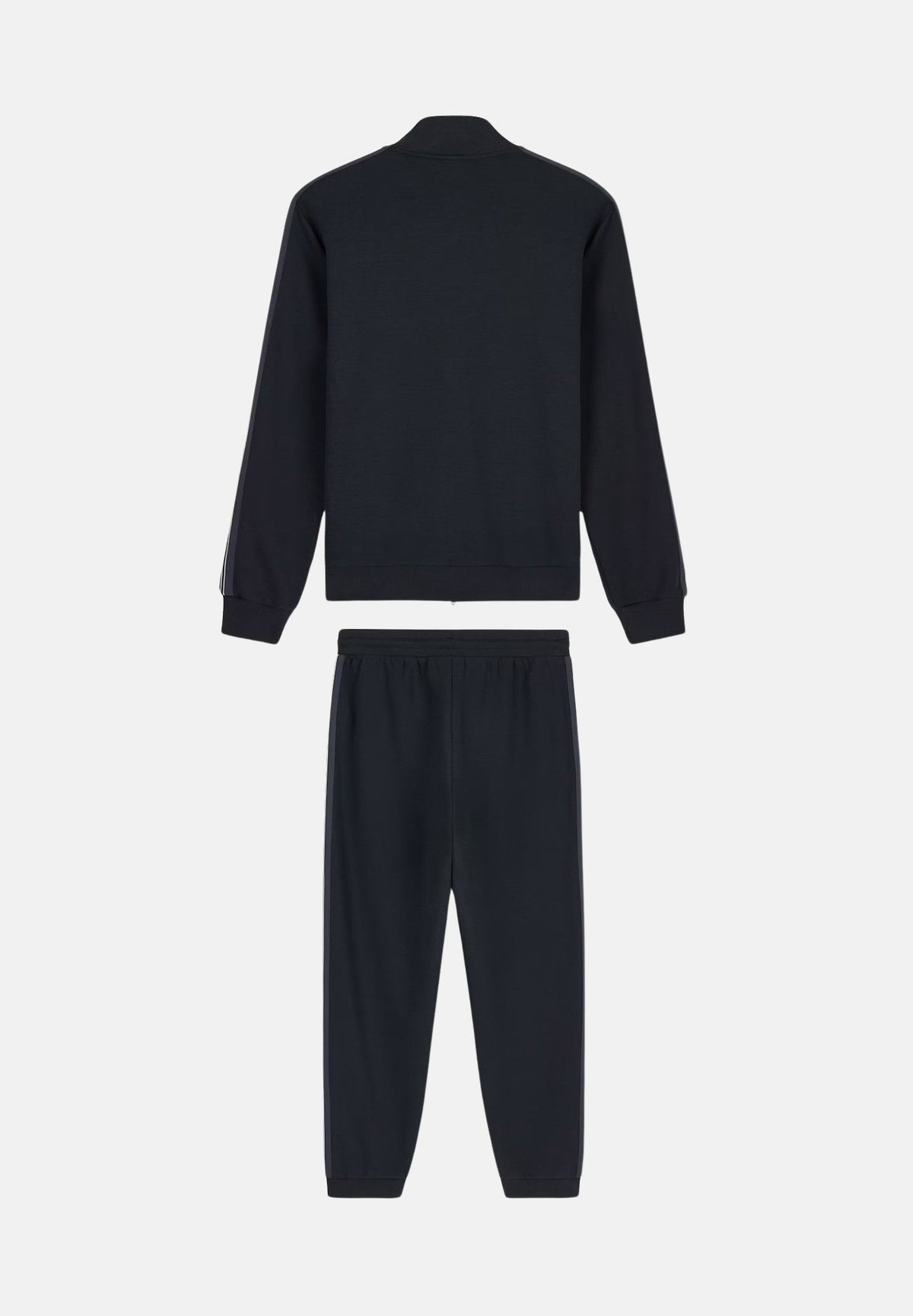 EA7 Tuta sportiva blu per uomo con giacca a collo alto, zip frontale e pantaloni jogger. 7M002221AF12660 U8134 EA7