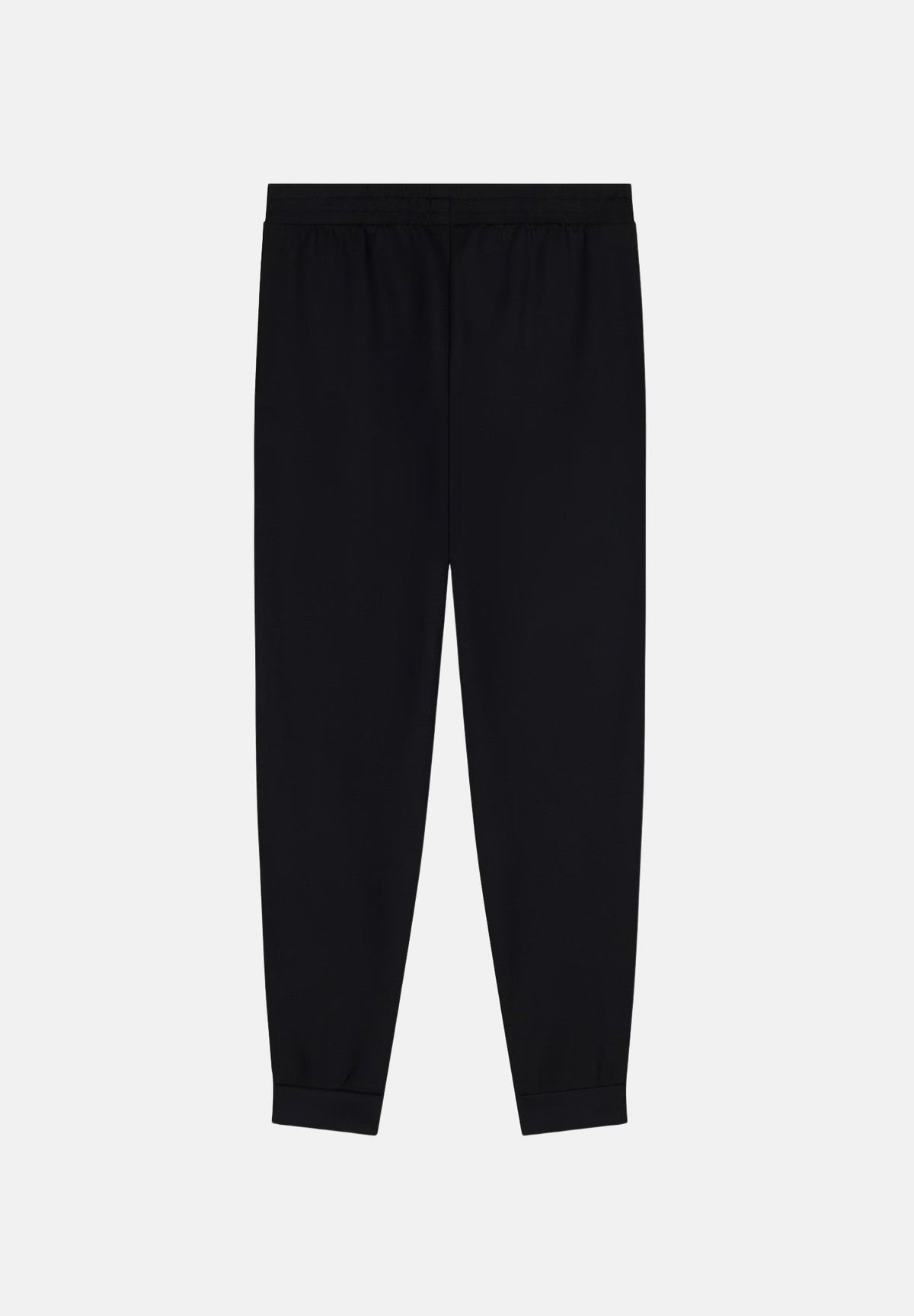 EA7 Pantaloni logo-patch neri per uomo con logo laterale, vita elasticizzata e fondo alla caviglia 7M002248AF26242 UC001 EA7