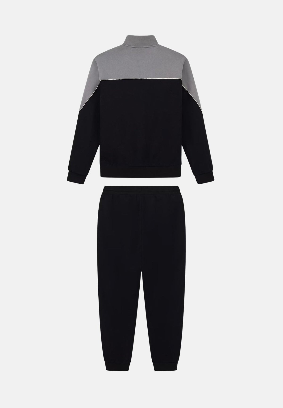 EA7 Tuta nera per uomo con design color block e giacca con zip frontale. 7M002405AF10377 UC001 EA7