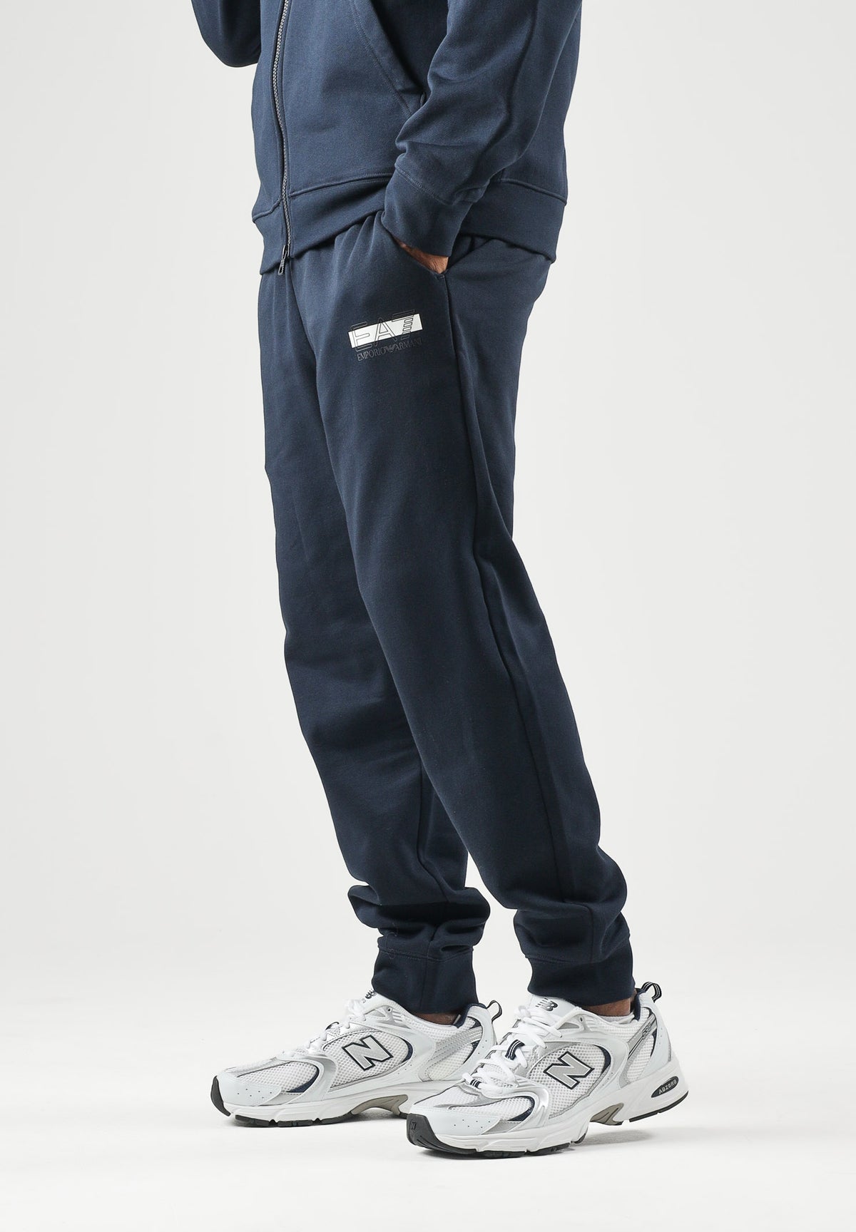 EA7 Tuta sportiva blu da uomo con mini logo iconico<BR/> 7M002431AF10377 MB149 EA7
