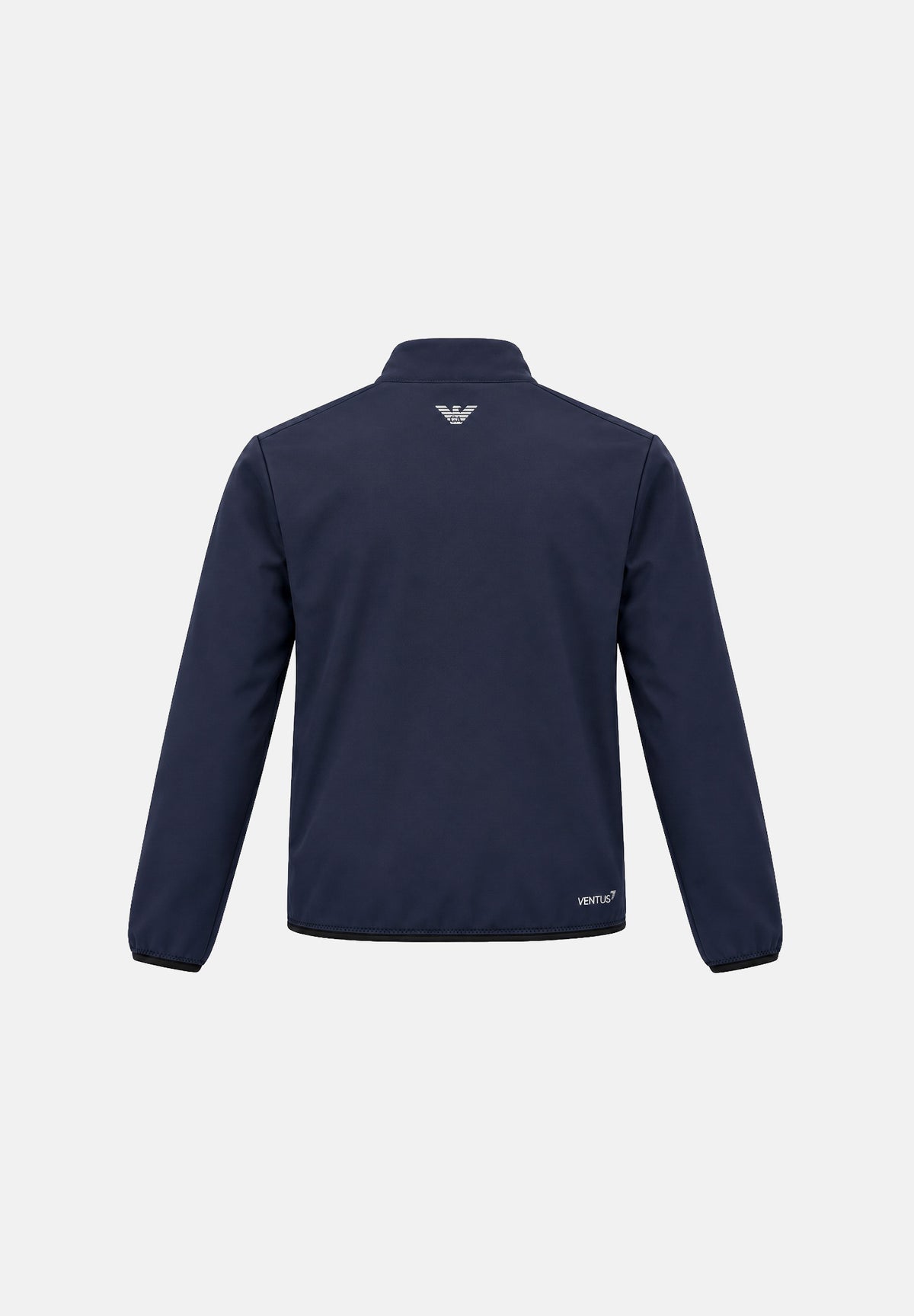 EA7 Giacca a vento Armani Blue blu navy da uomo con collo alto, chiusura con zip frontale e logo sul petto. 7M002481AF26523 UB102 EA7