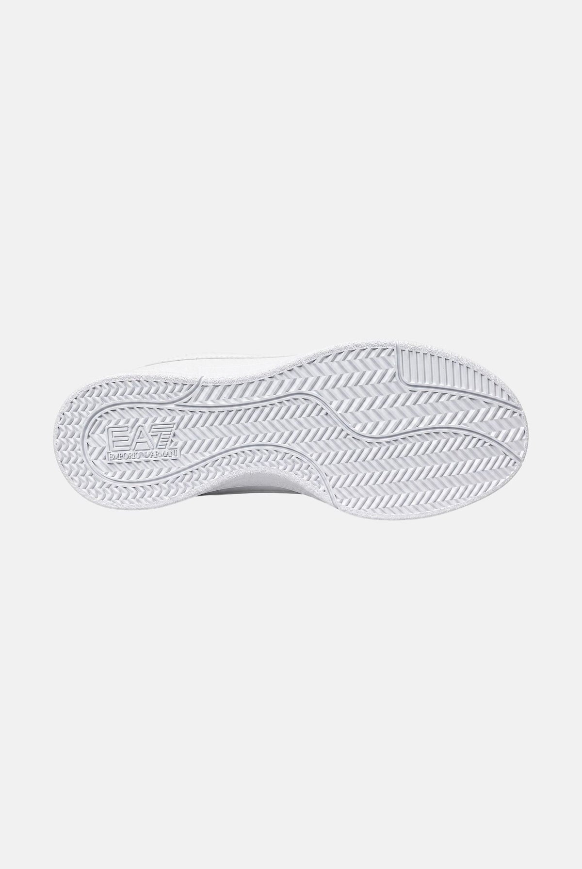 EA7 Sneakers bianche per uomo con logo laterale tono su tono e suola piatta. 7X000879AF29307 MZ944 EA7