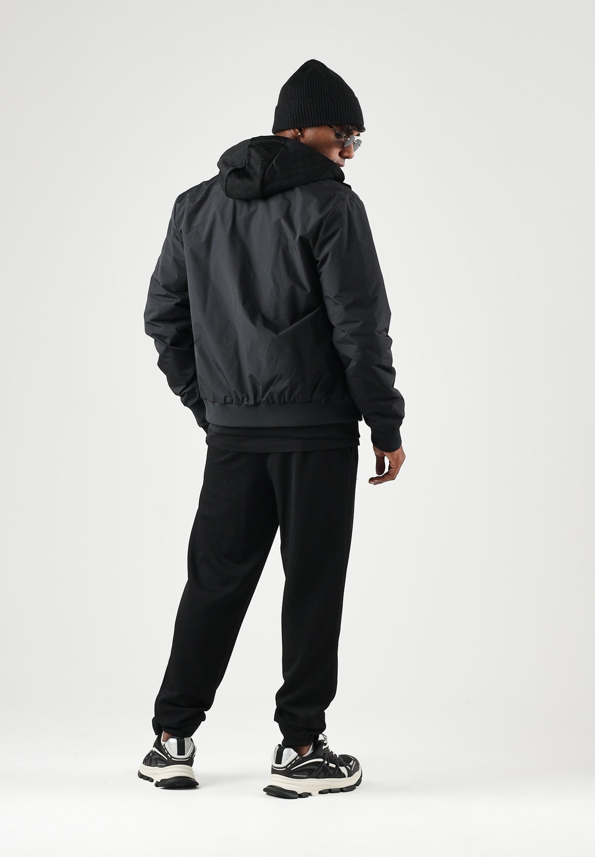 EA7 Bomber CORE IDENTITY nero da uom con logo piccolo laterale<BR/> 8NPB20PNFZZ 0208 EA7