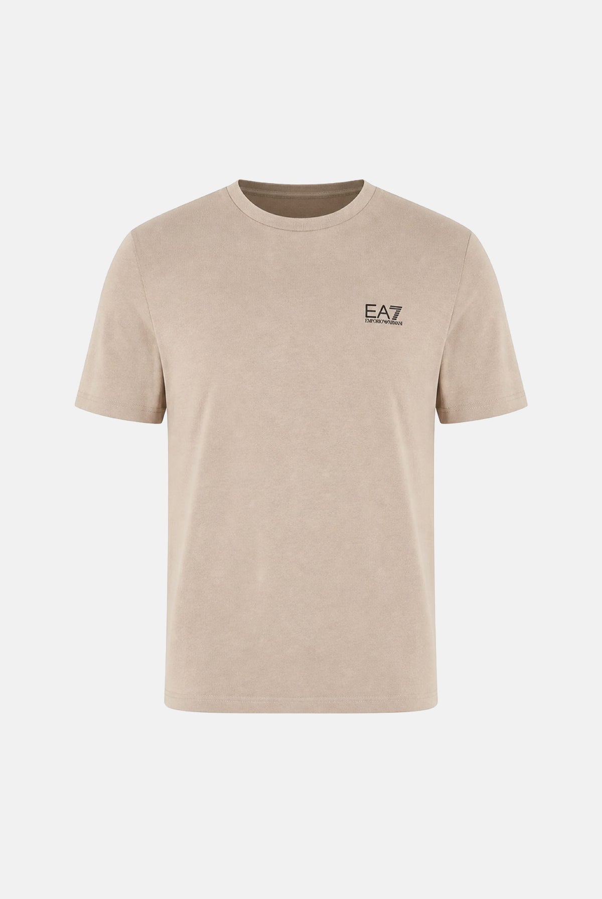 EA7 T-shirt a manica corta beige da uomo con logo 8NPT25PJVPZ U6167 EA7