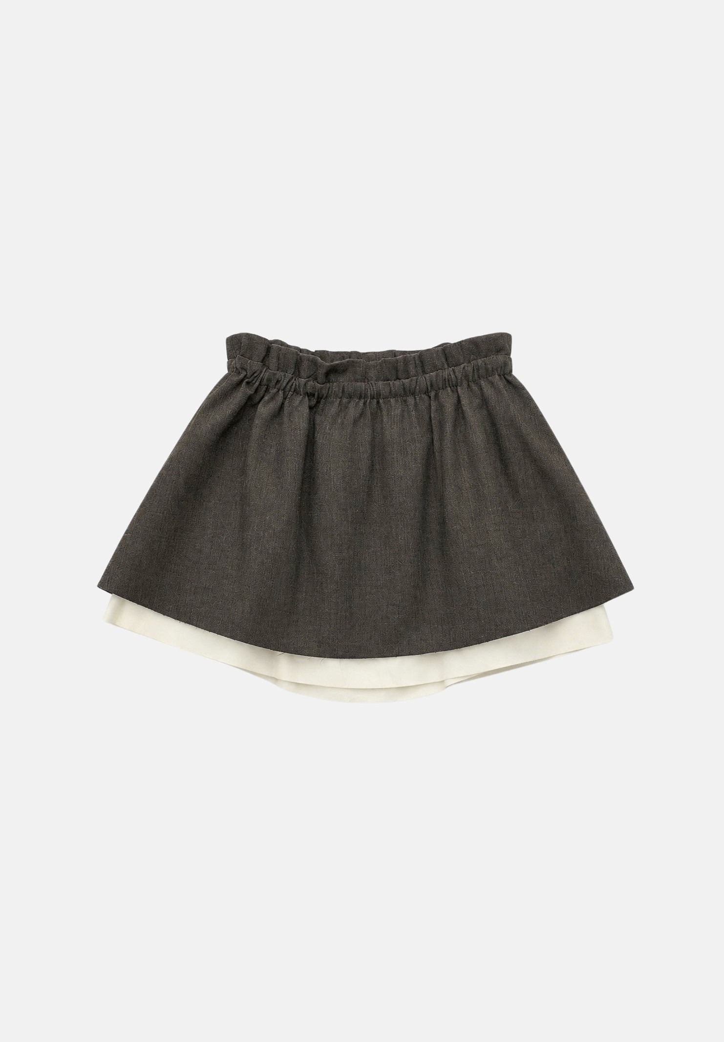 ELEH Minigonna LAYERED MINI SKIRT moro marrone da donna EFW260006 094 ELEH