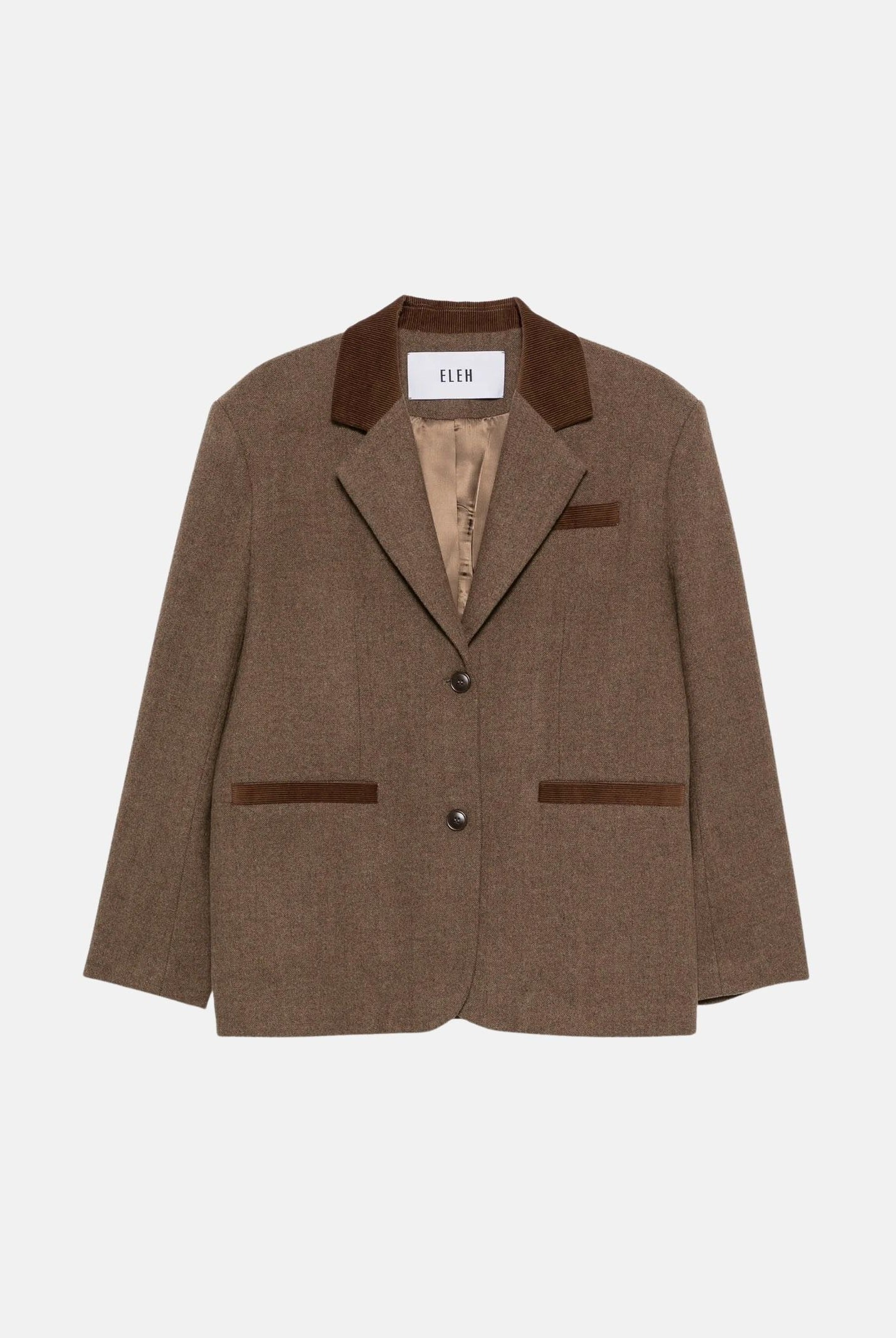 ELEH Giacca-blazer monopetto marrone da donna EFW260014 038 ELEH